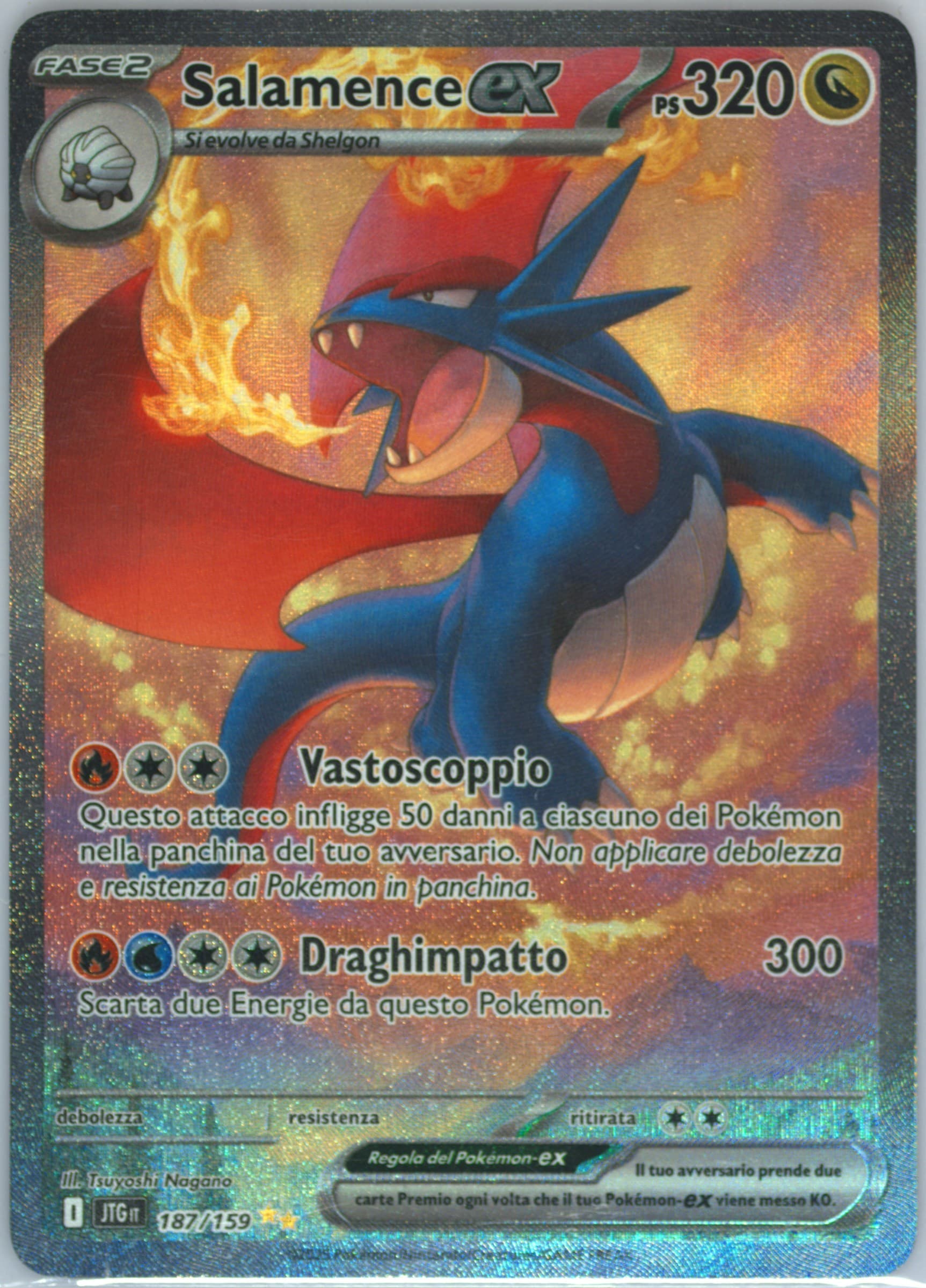 Salamence EX Special Illustration Rare (187) 2025 Pokemon Italian Jtg It-Journey Together