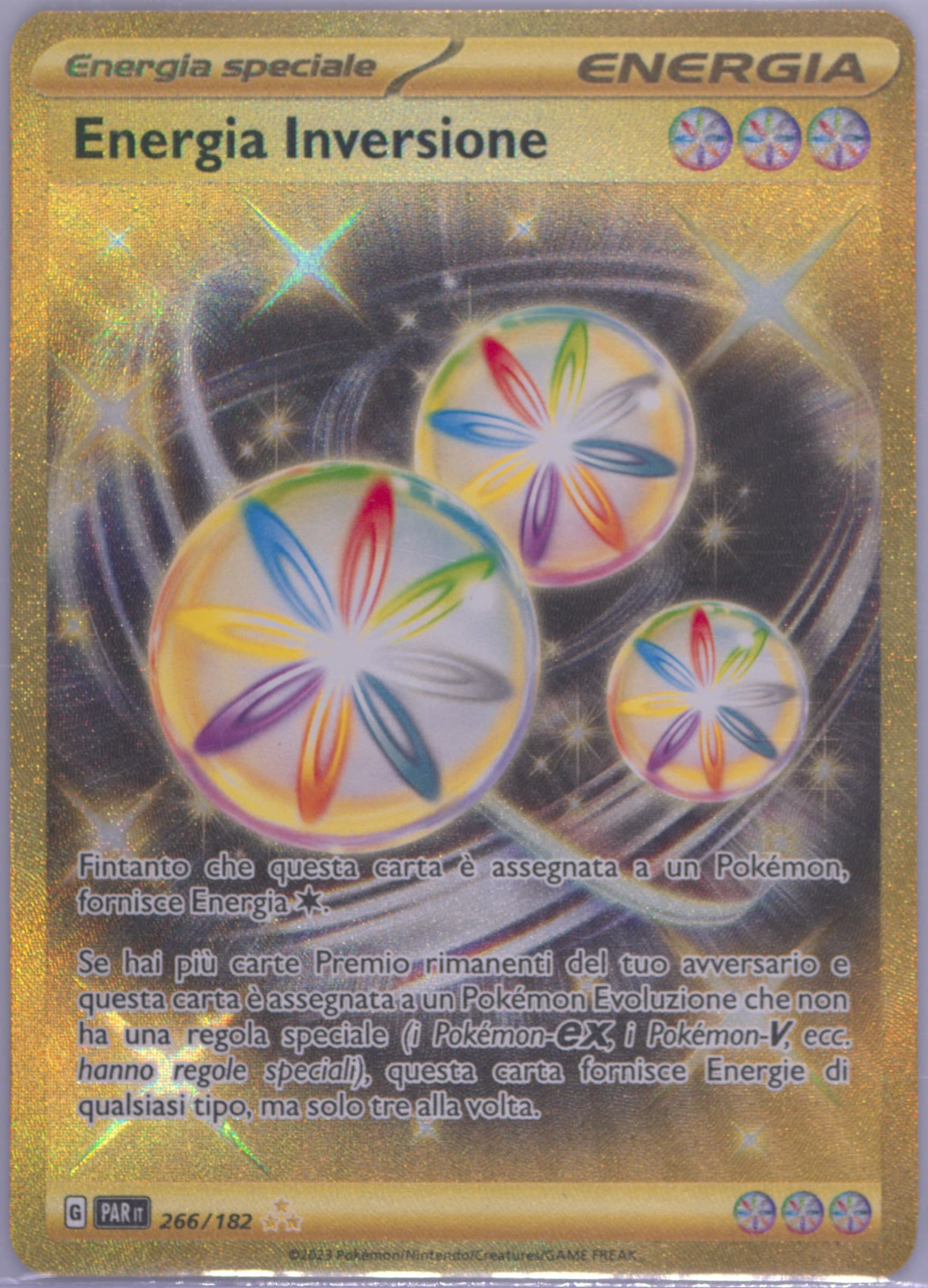 Reversal Energy Hyper Rare (266) 2023 Pokemon Italian Par It-Paradox Rift