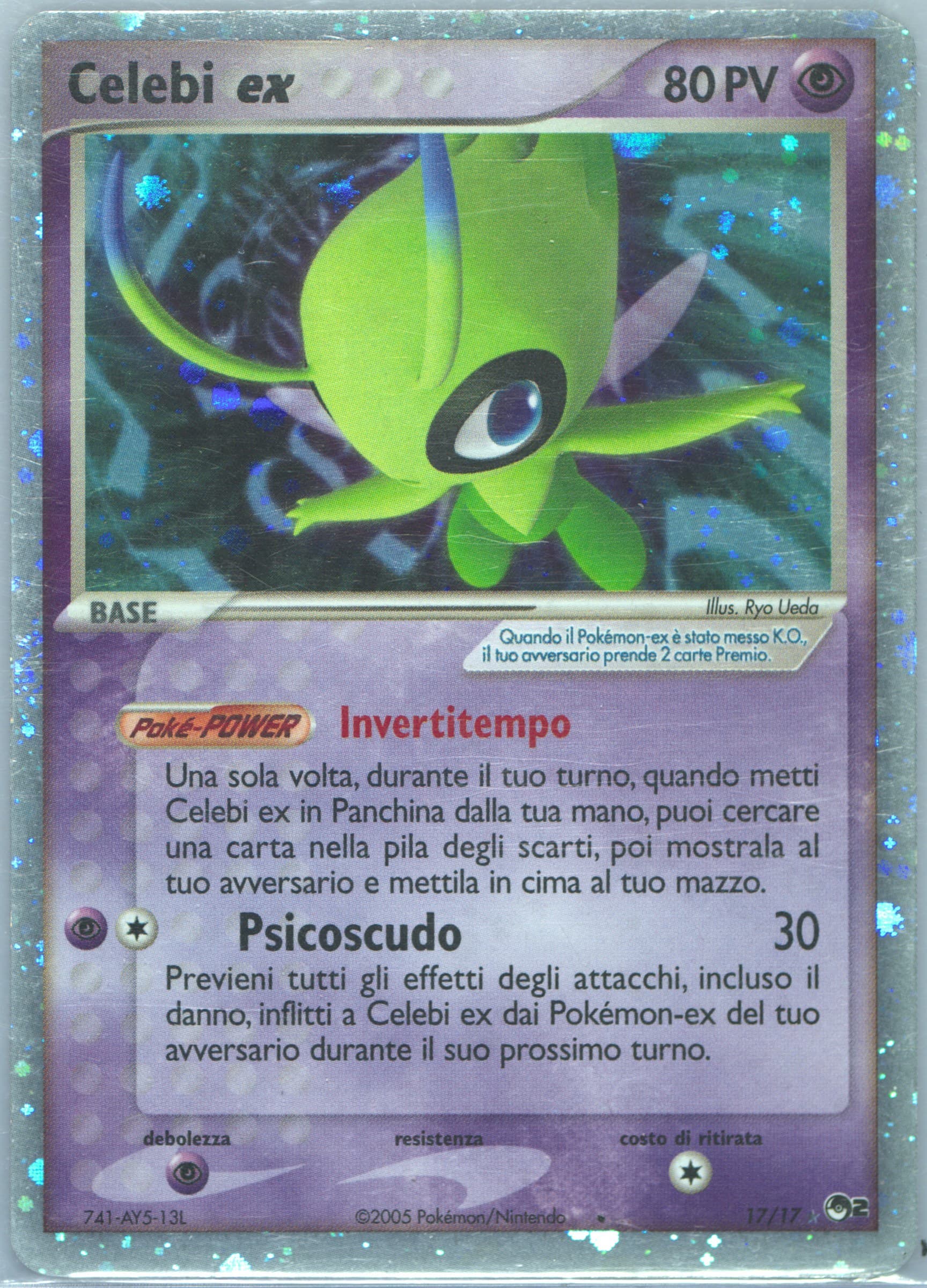 Celebi EX-Holo Italian (17) 2005 Pokemon Pop Series 2