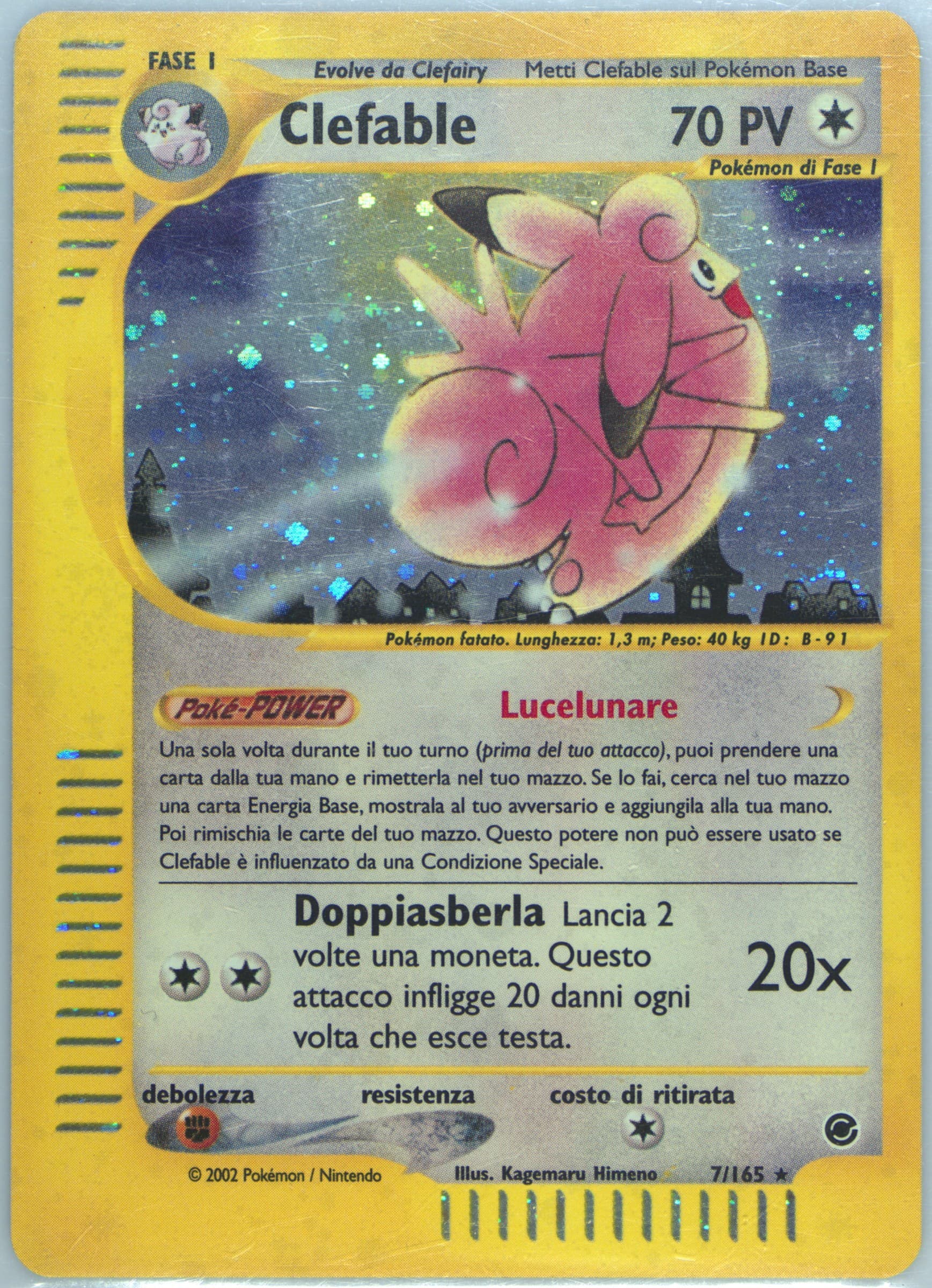 Clefable-Holo Italian (7) 2002 Pokemon Expedition