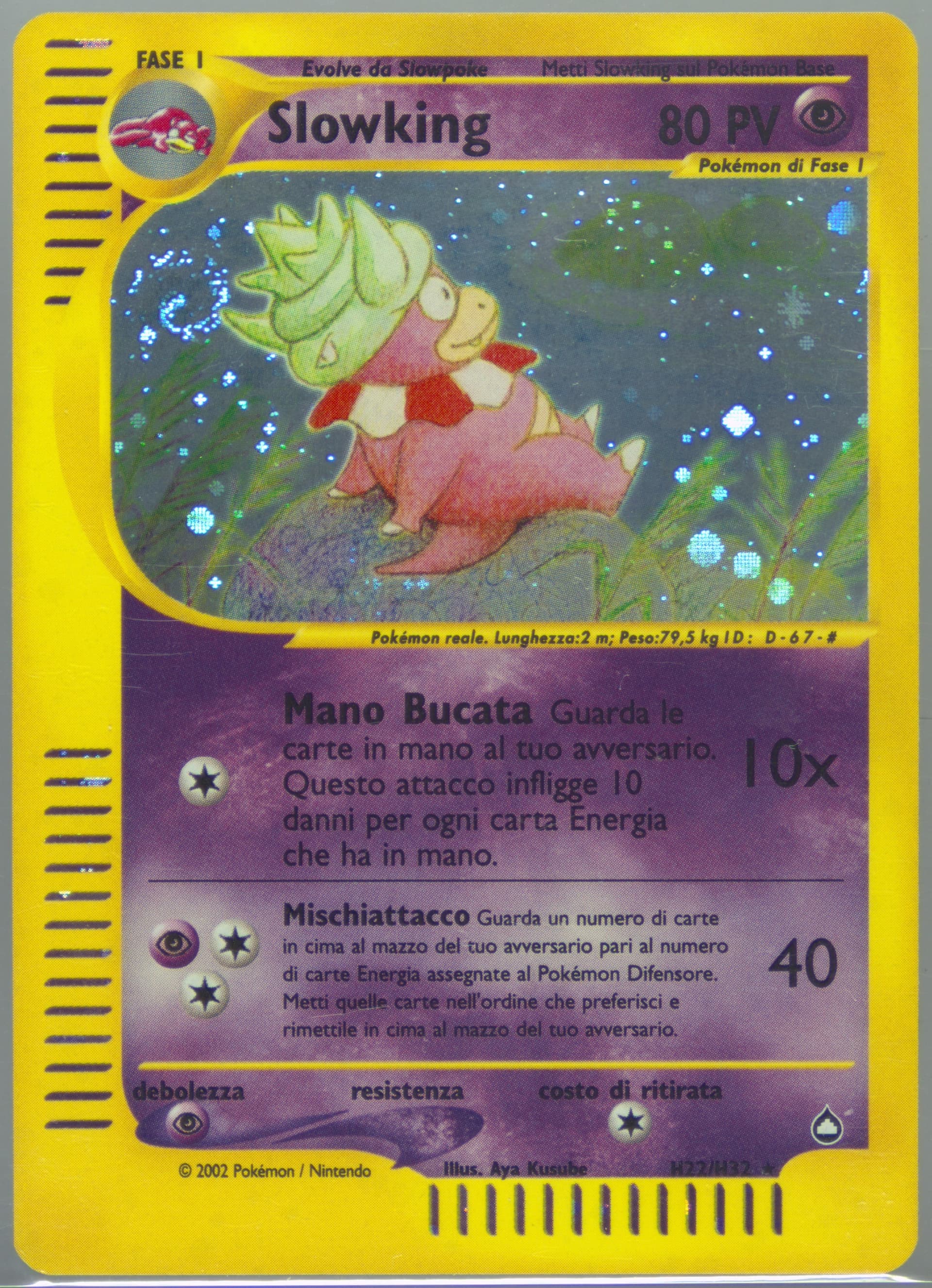 Slowking-Holo Italian (H22) 2003 Pokemon Aquapolis