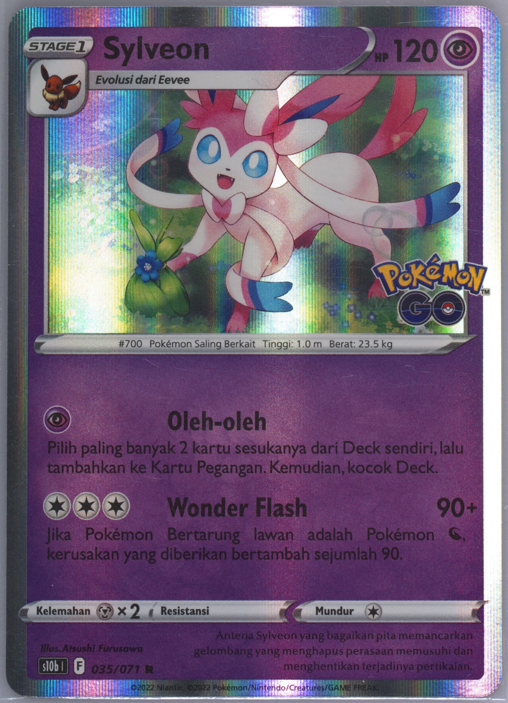 Sylveon-Holo (035) 2022 Pokemon Go Indonesian