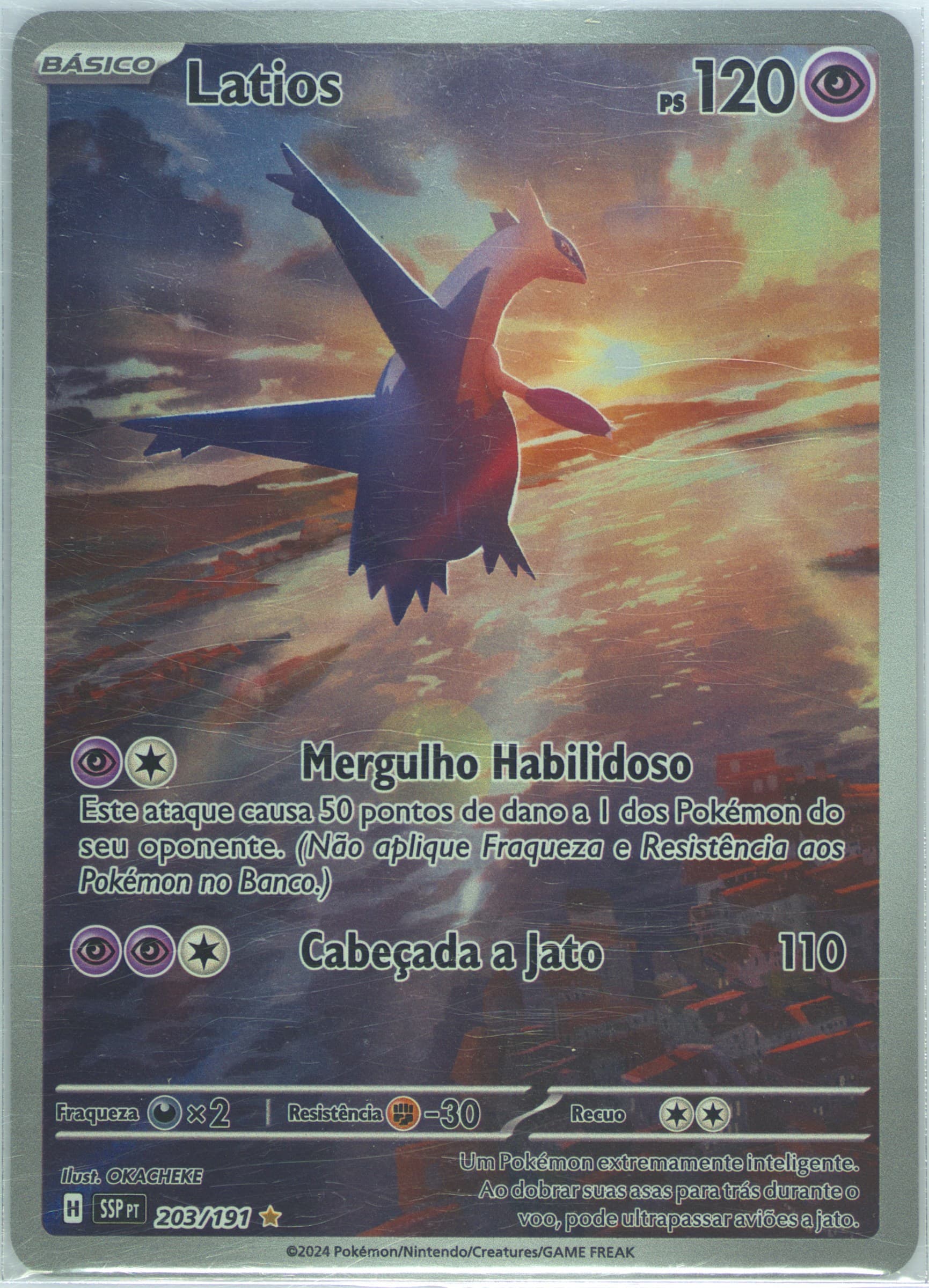 Latios Illustration Rare (203) 2024 Pokemon Portuguese Ssp PT-Surging Sparks