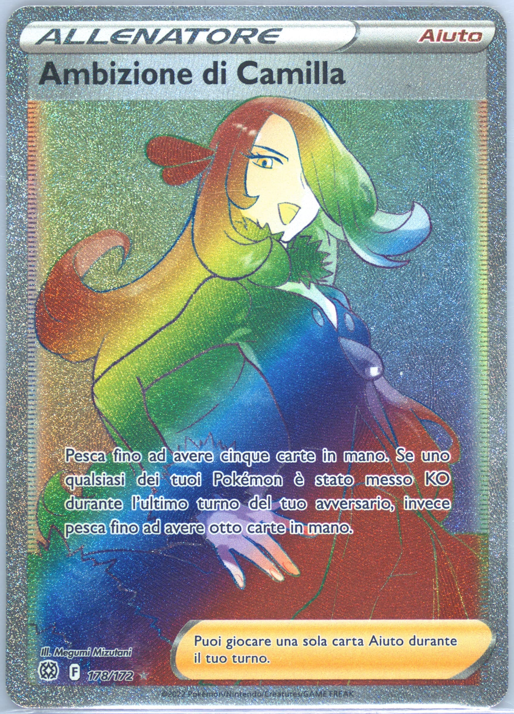Full Art/Ambizione DI Camilla Italian-Secret (178) 2022 Pokemon Sword & Shield Brilliant Stars