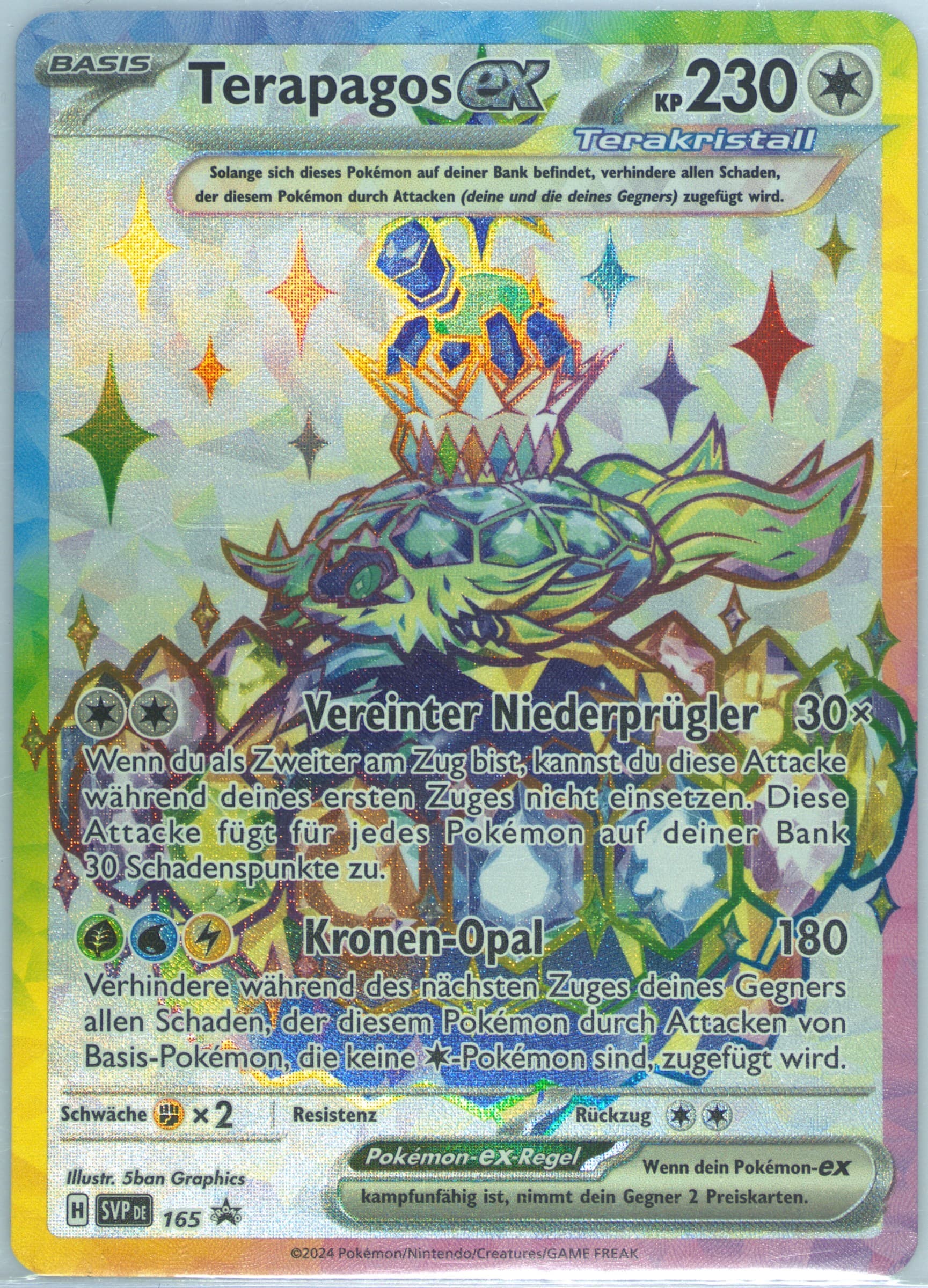 Terapagos EX Terapagos EX Ultra-Premium Collection (165) 2024 Pokemon German Svp de-SV Black Star Promo