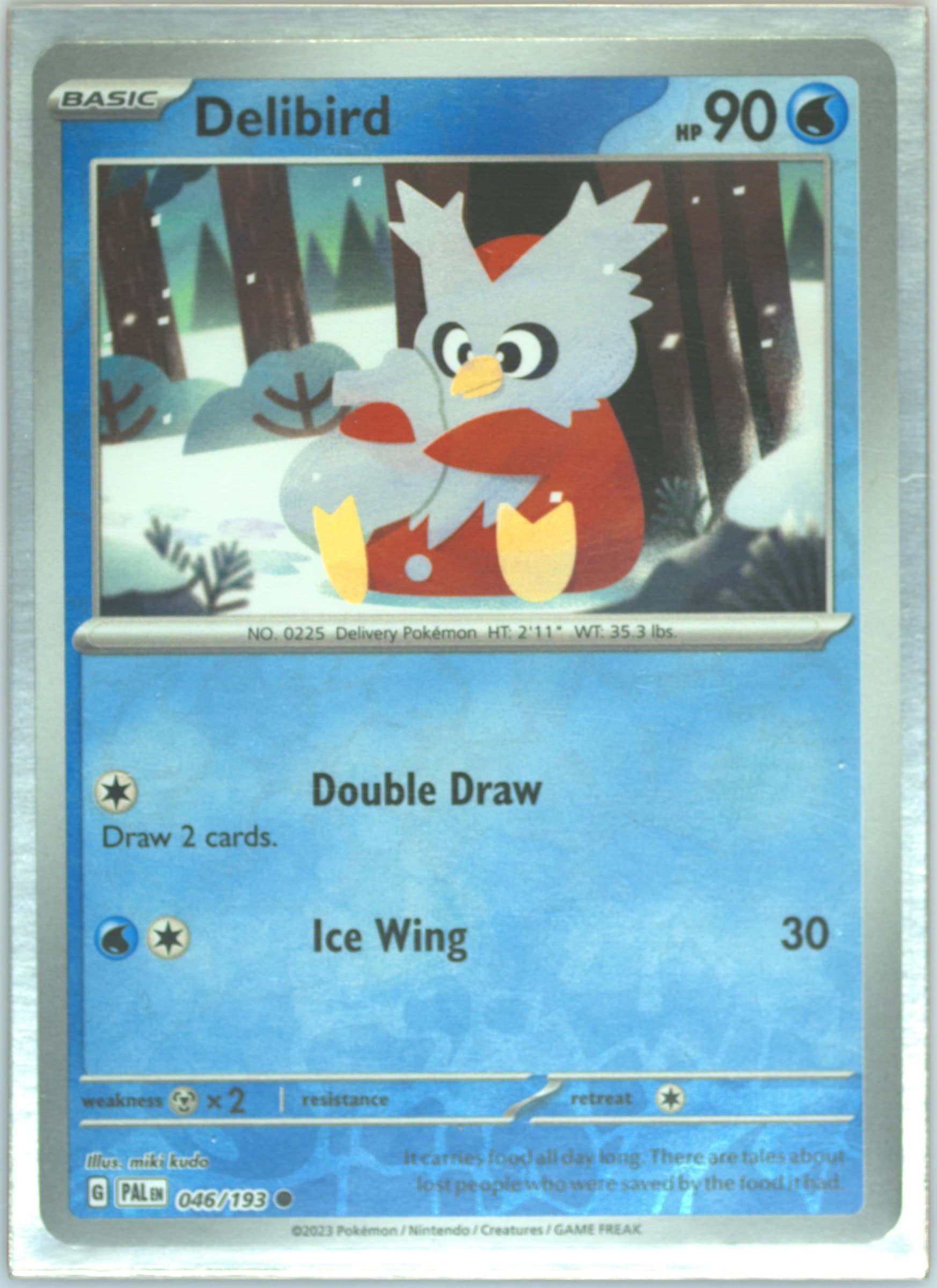 Delibird Reverse Holo (046) 2023 Pokemon Pal EN-Paldea Evolved