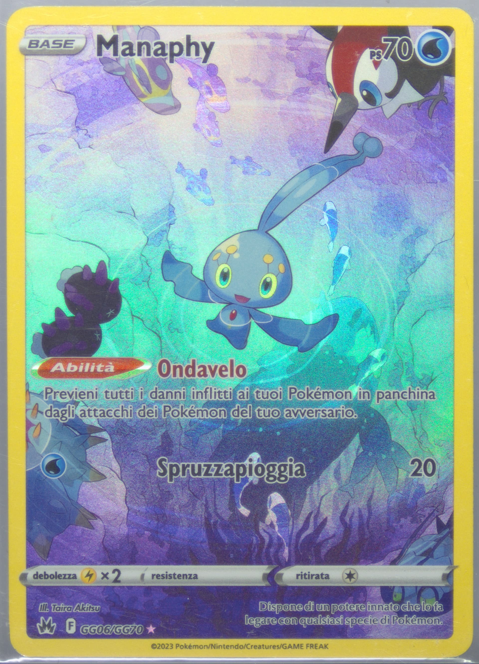 Full Art/Manaphy Italian (GG06) 2023 Pokemon Sword and Shield Crown Zenith