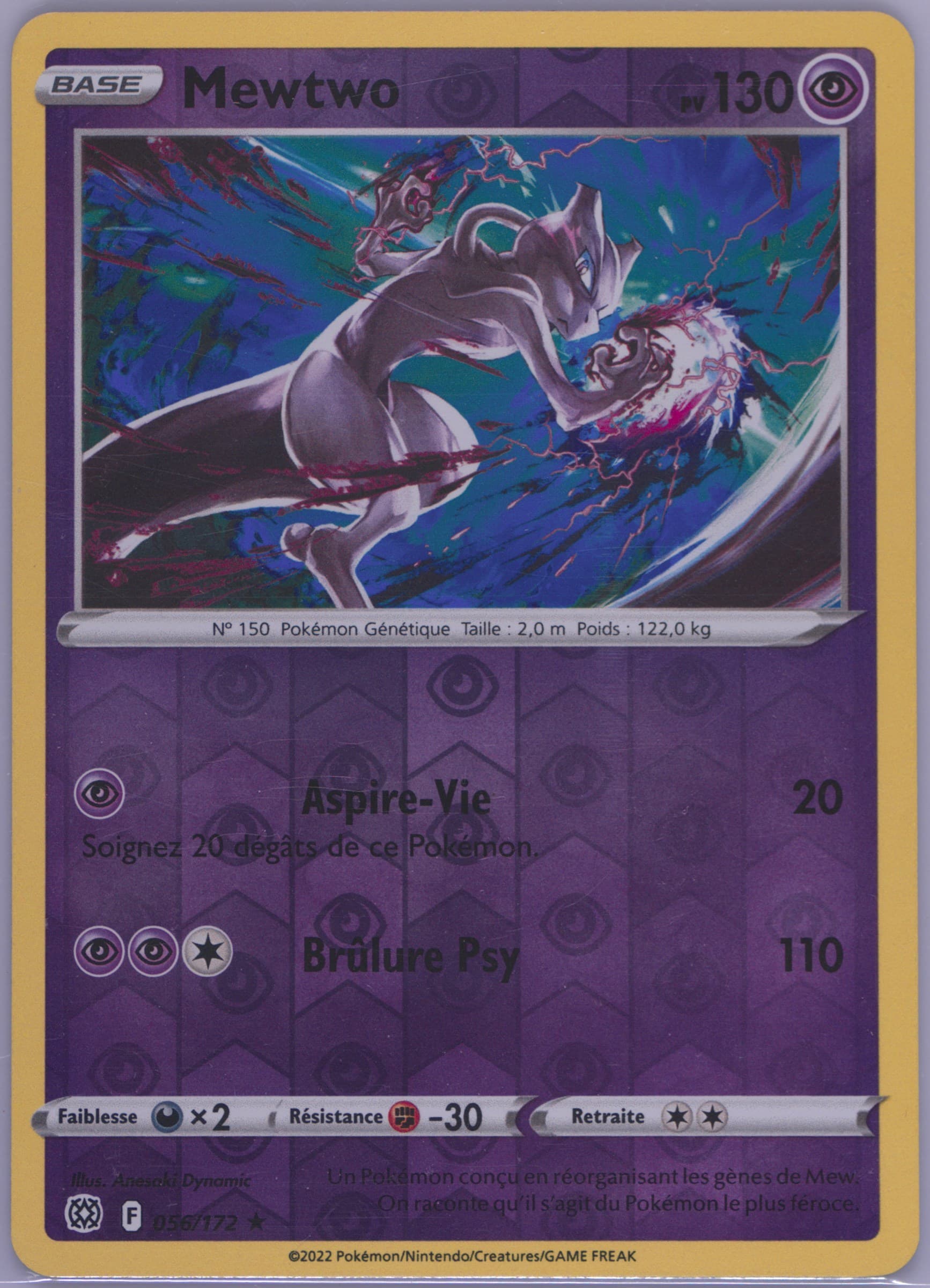 Mewtwo-Reverse Foil French (056) 2022 Pokemon Sword & Shield Brilliant Stars