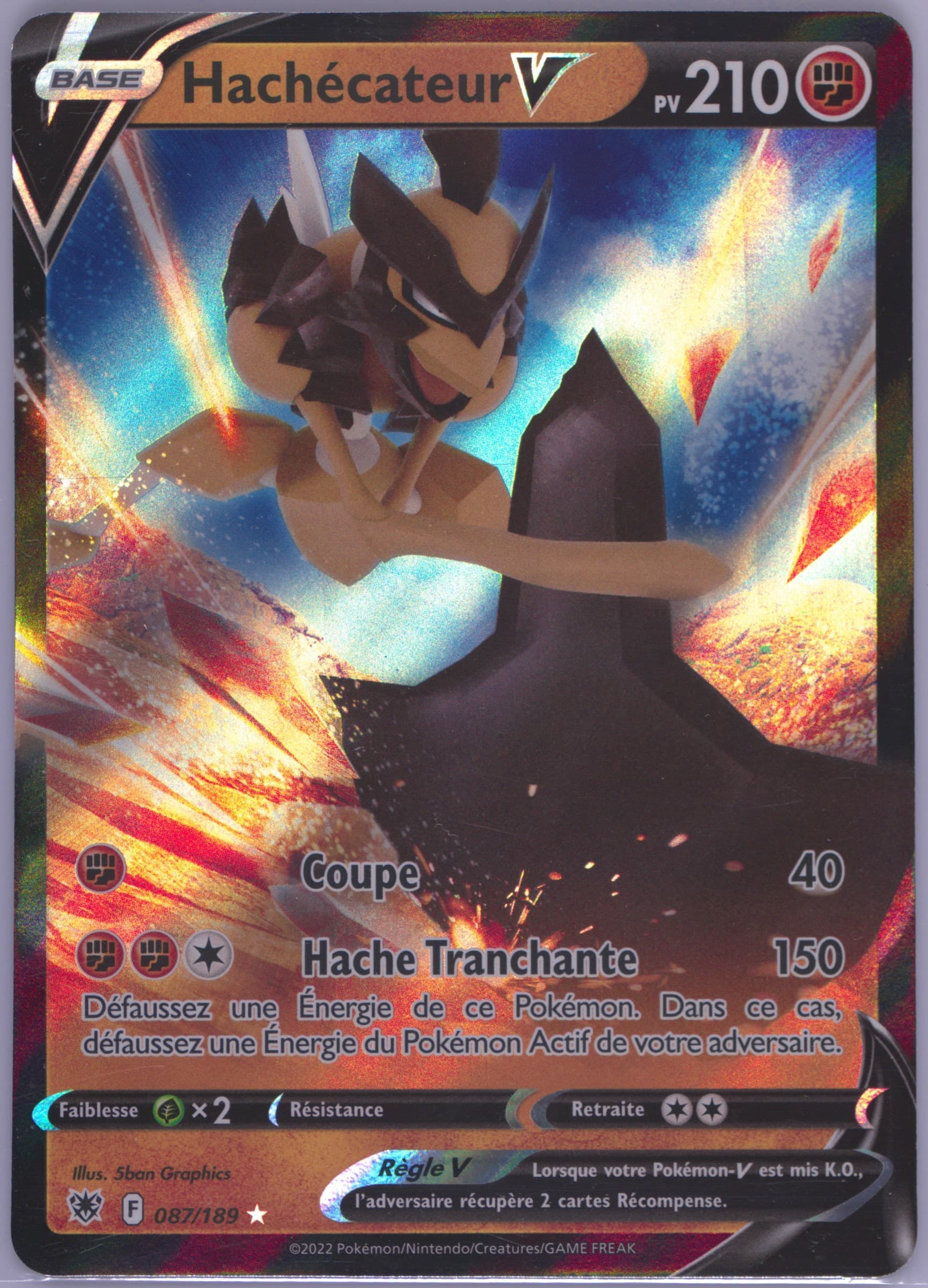 Hachecateur V French (087) 2022 Pokemon Sword & Shield Astral Radiance