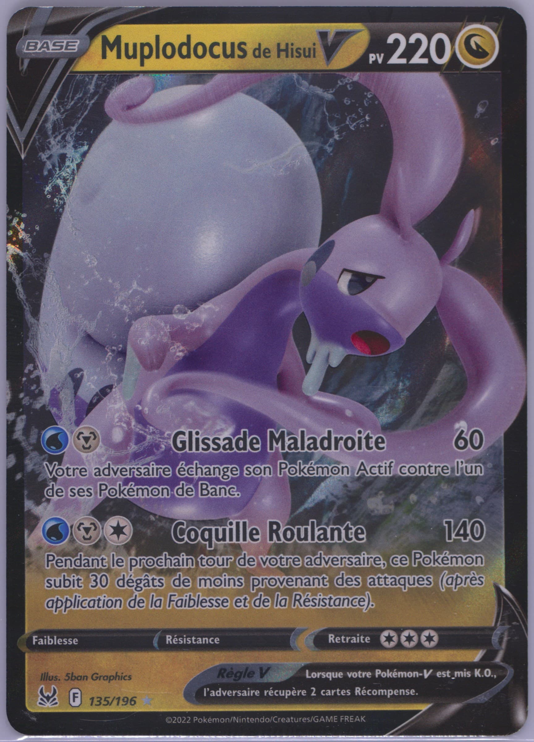 Muplodocus de Hisui V French (135) 2022 Pokemon Sword & Shield Lost Origin