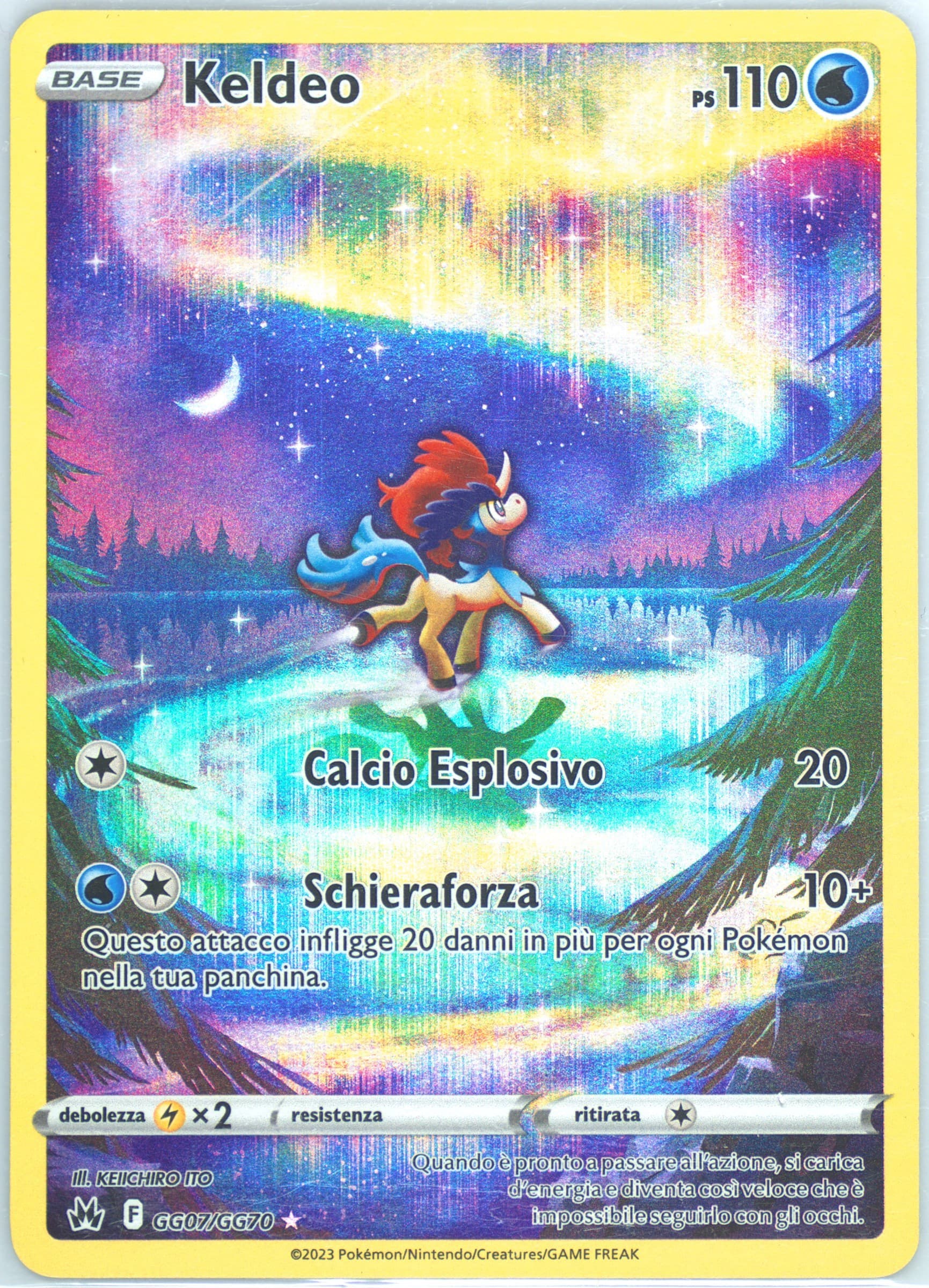 Full Art/Keldeo Italian (GG07) 2023 Pokemon Sword and Shield Crown Zenith