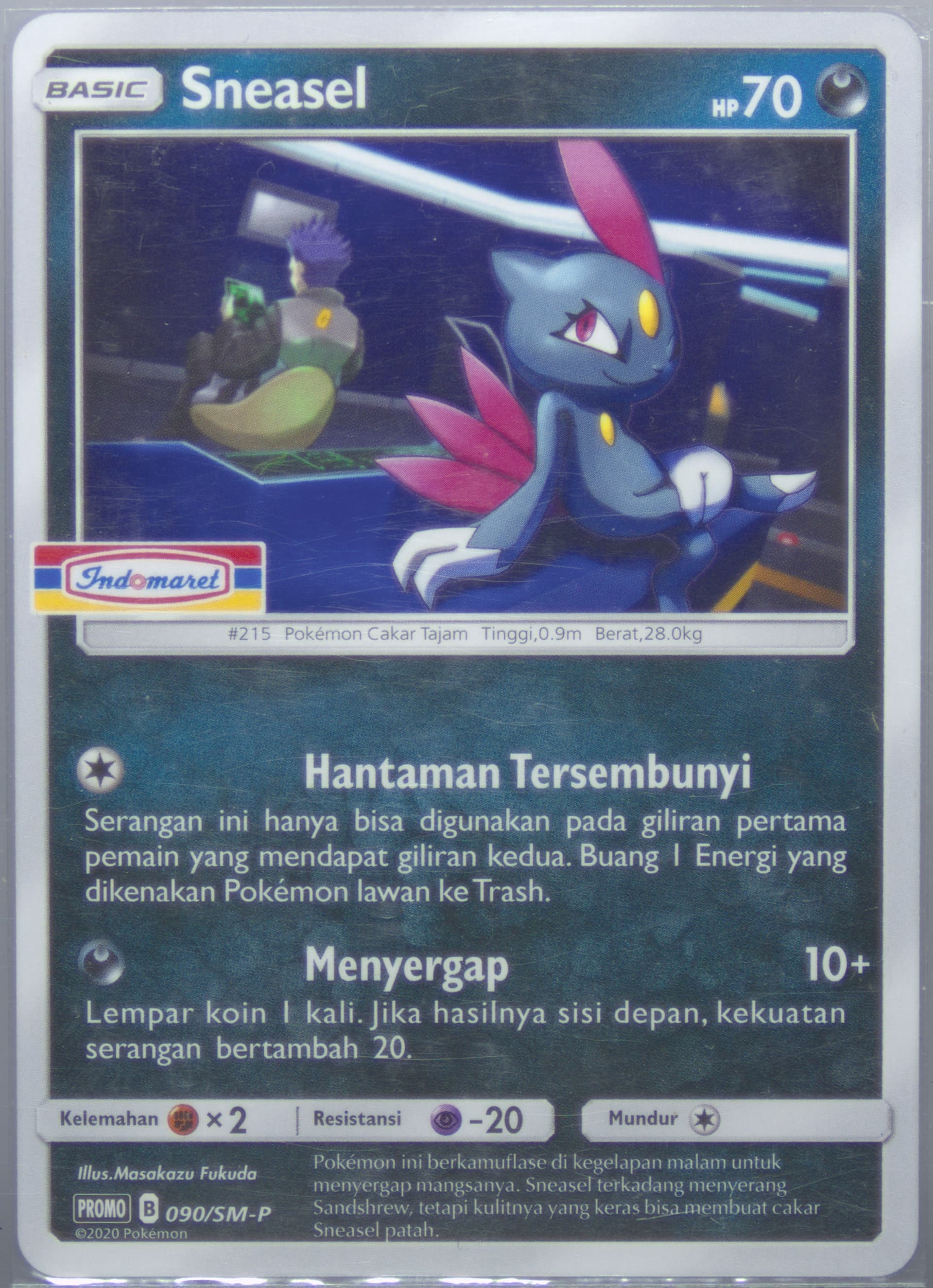 Sneasel Indomaret Booster Pack (090) 2020 Pokemon Indonesian SM Promo