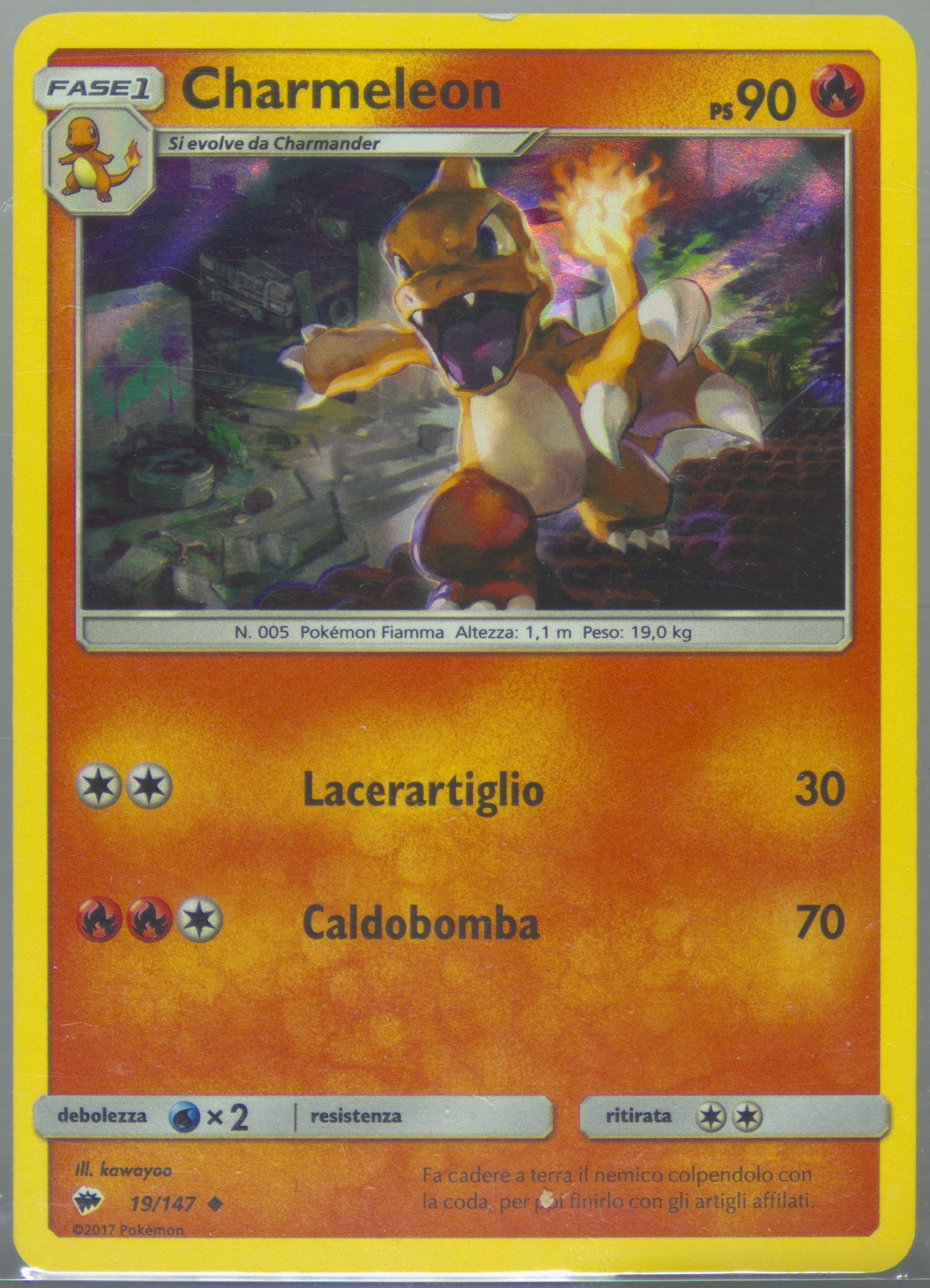 Charmeleon-Holo Charizard GX Premium Collection-Italian (19) 2017 Pokemon Sun & Moon Burning Shadows
