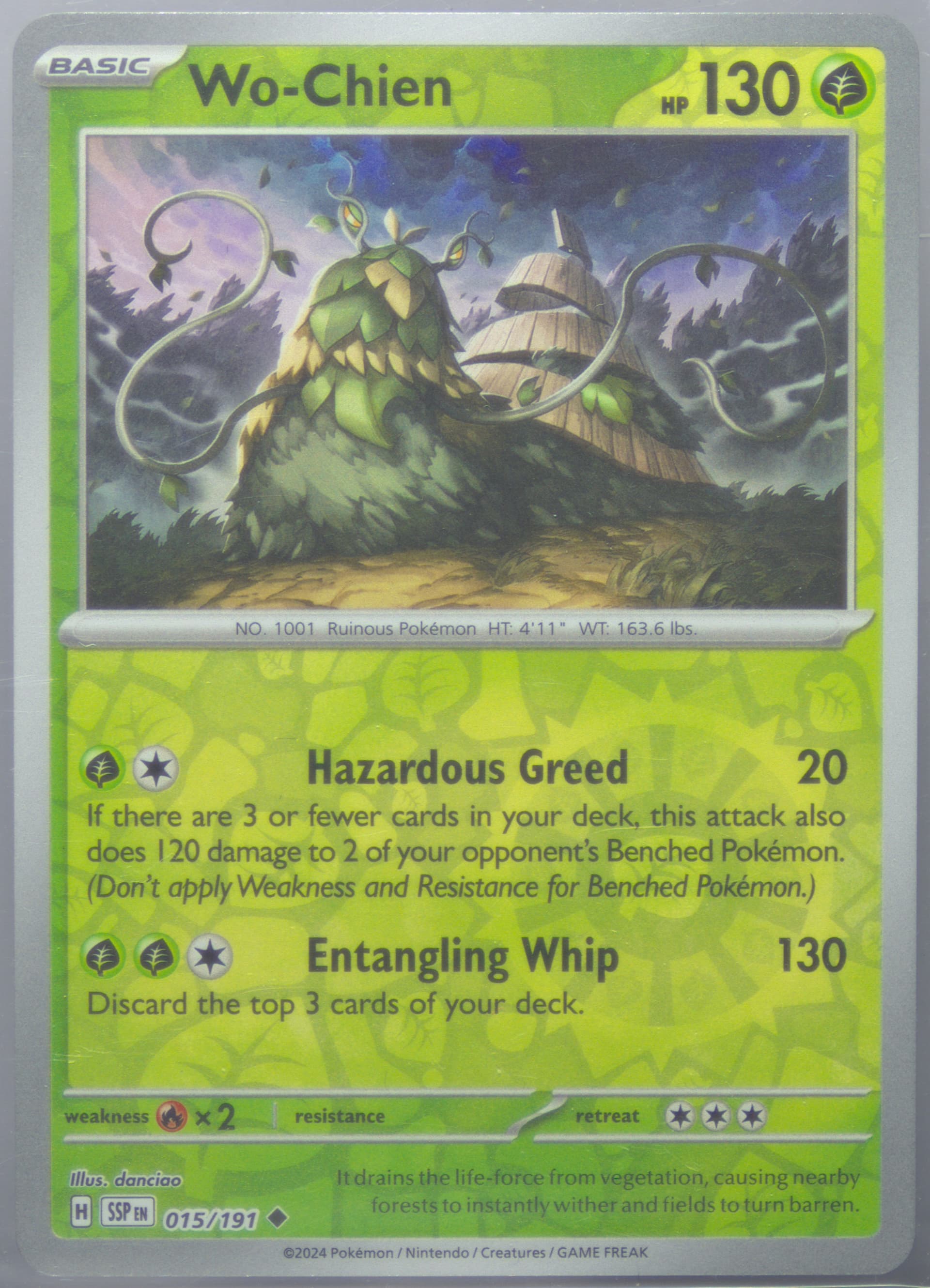 WO-Chien Reverse Holo (015) 2024 Pokemon Ssp EN-Surging Sparks