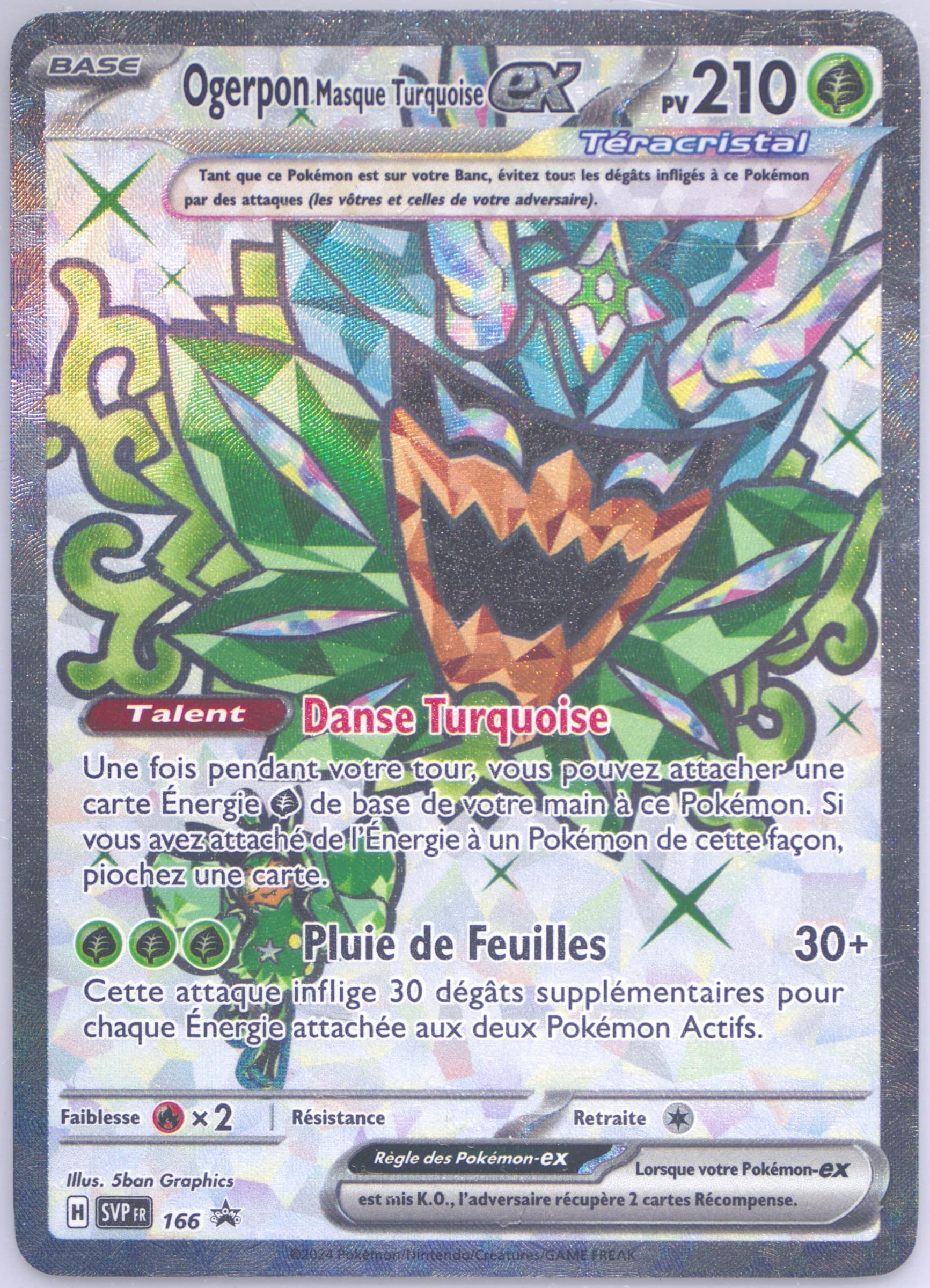 Teal Mask Ogerpon EX Ogerpon EX Premium Collection (166) 2024 Pokemon French Svp FR-SV Black Star Promo
