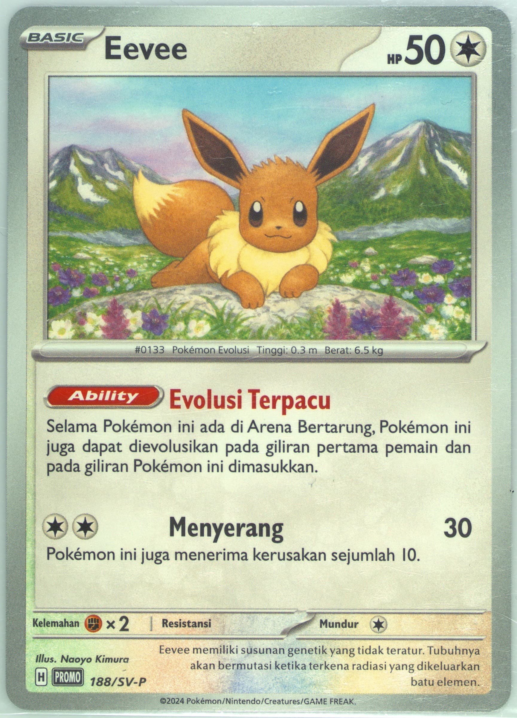Eevee Tactics Deck Point Exchange (188) 2024 Pokemon Indonesian SV-P Promo