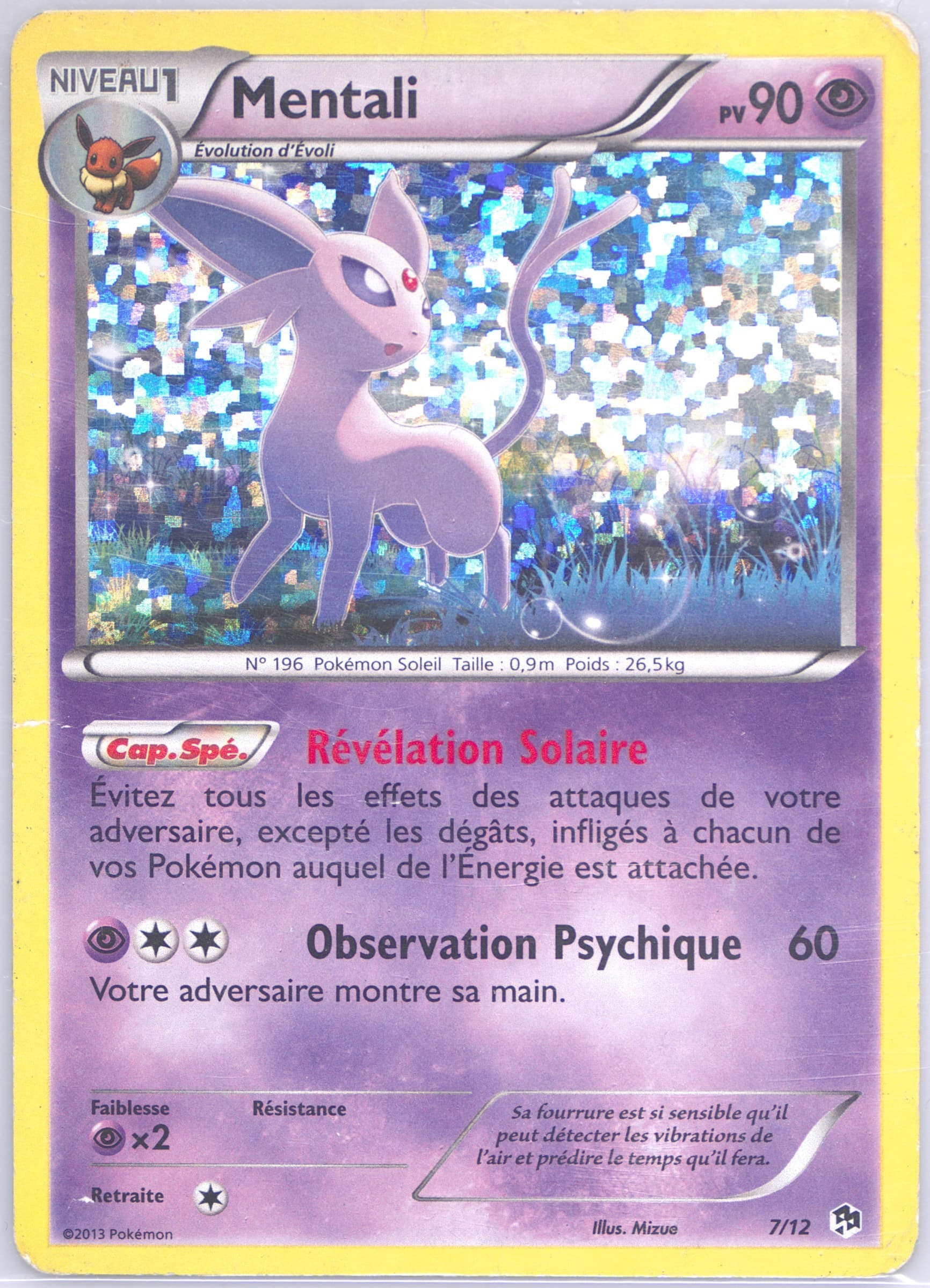 Mentali-Holo 2013 Pokemon Mcdonald's Collection French