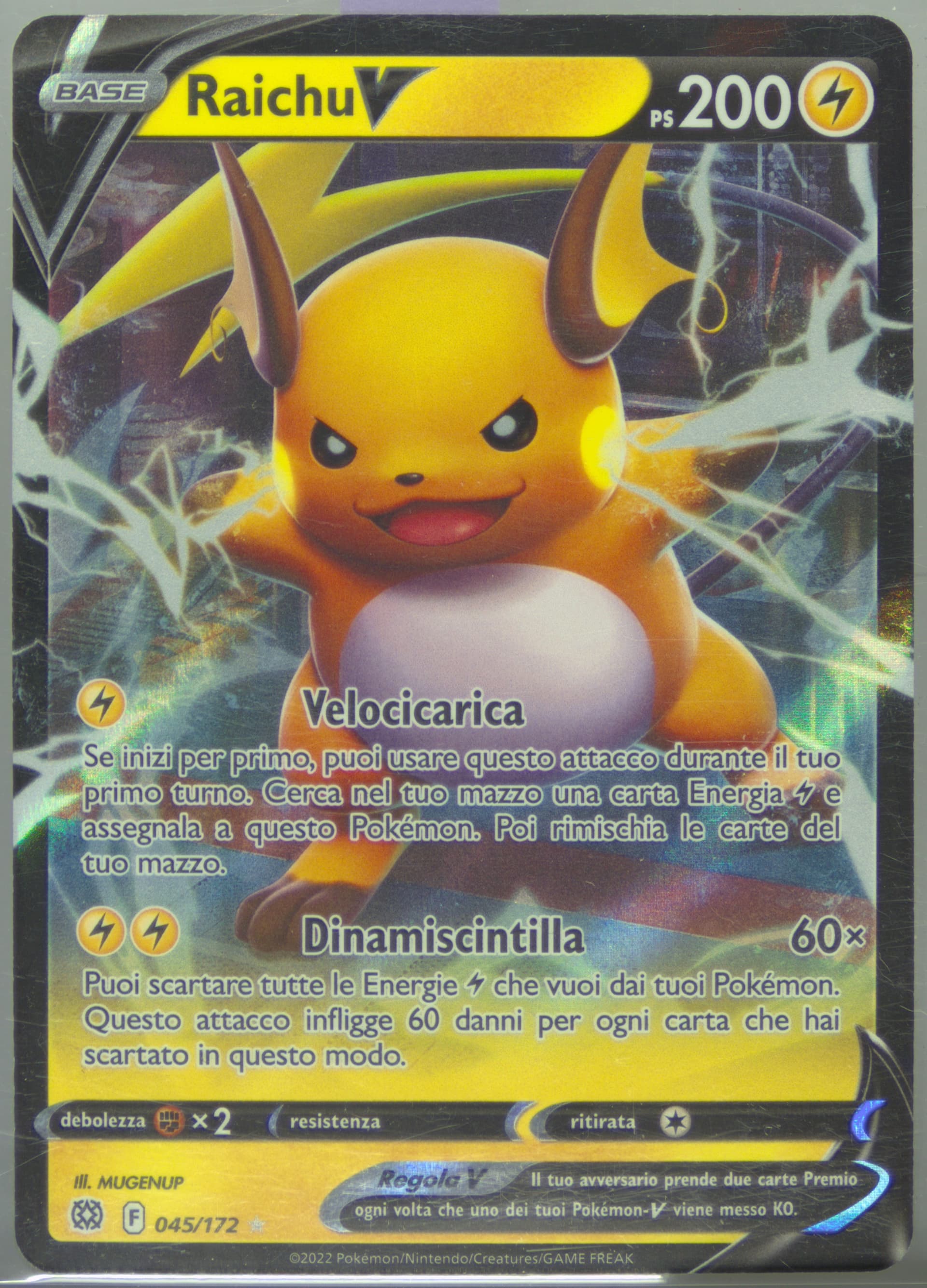 Raichu V Italian (045) 2022 Pokemon Sword & Shield Brilliant Stars