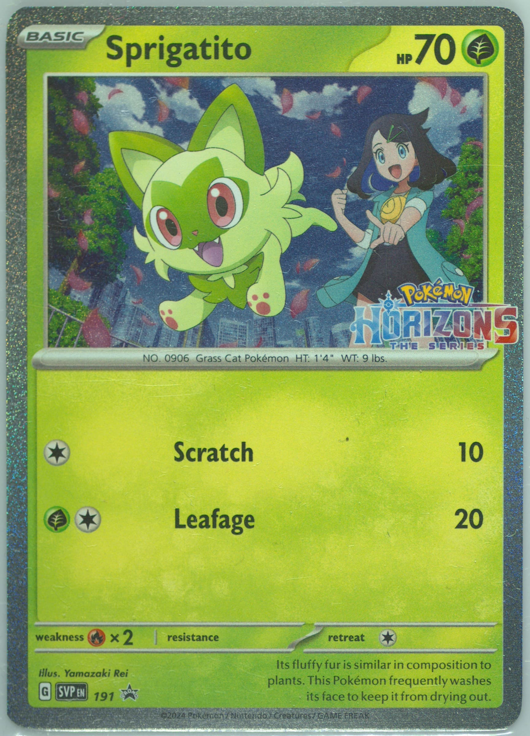 Sprigatito Europe Exclusive (191) 2024 Pokemon Svp EN-SV Black Star Promo