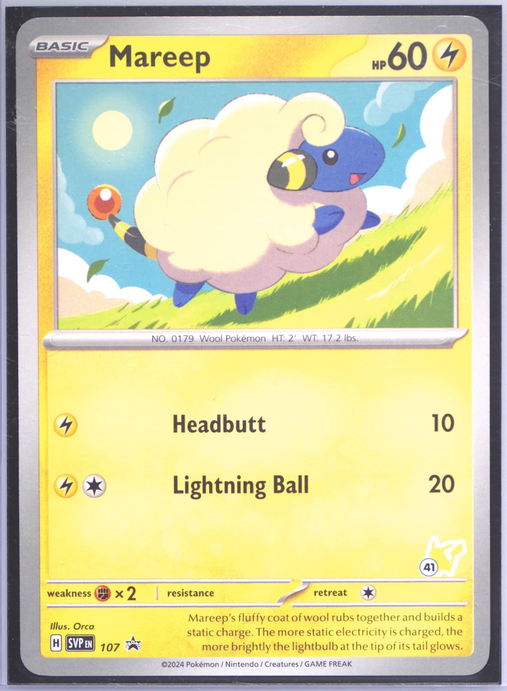 Mareep (41) 2024 Pokemon Battle Academy