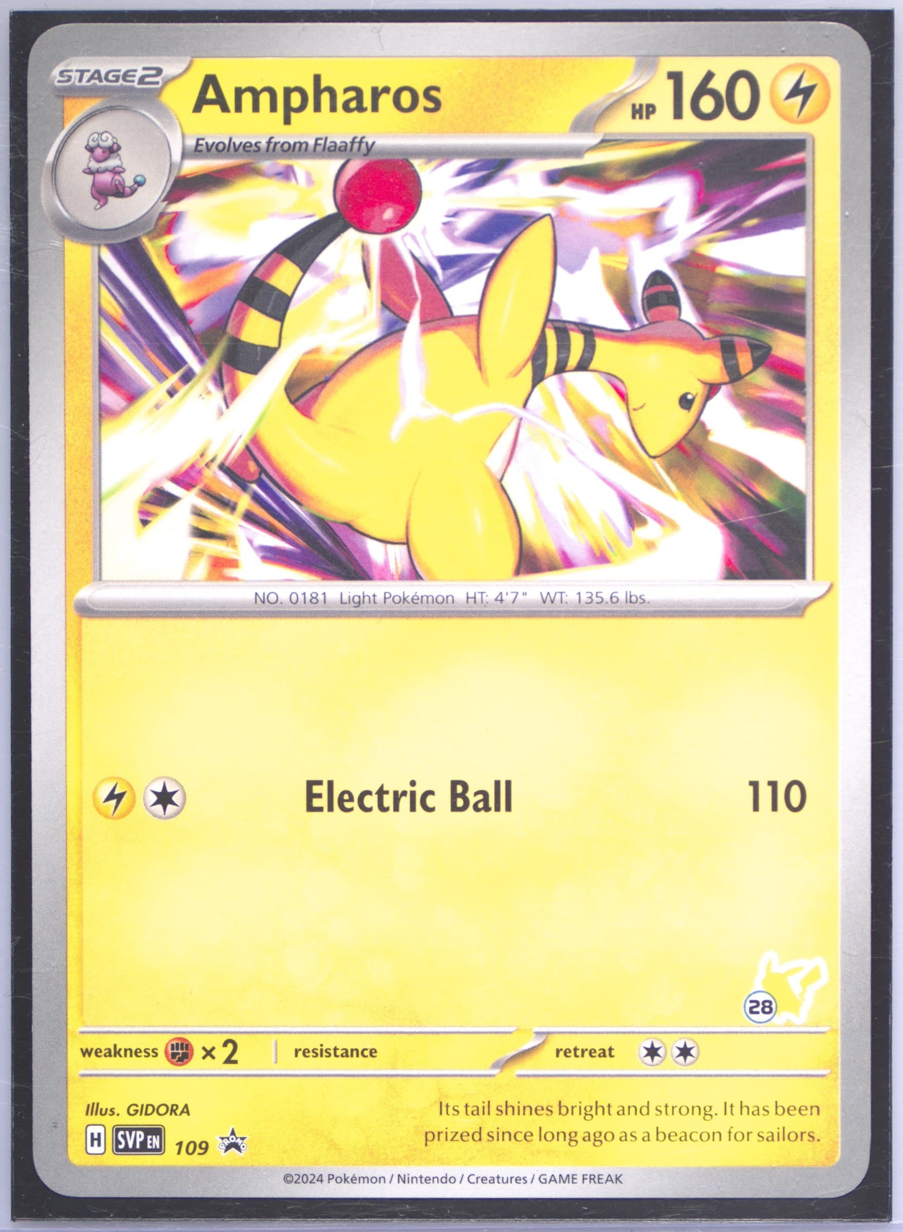 Ampharos (28) 2024 Pokemon Battle Academy