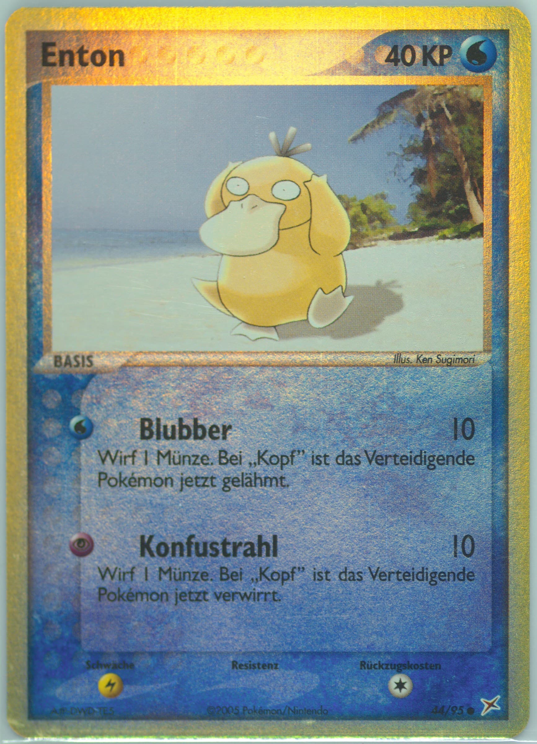 Enton-Reverse Foil (44) 2005 Pokemon German EX Team Magma VS Team Aqua