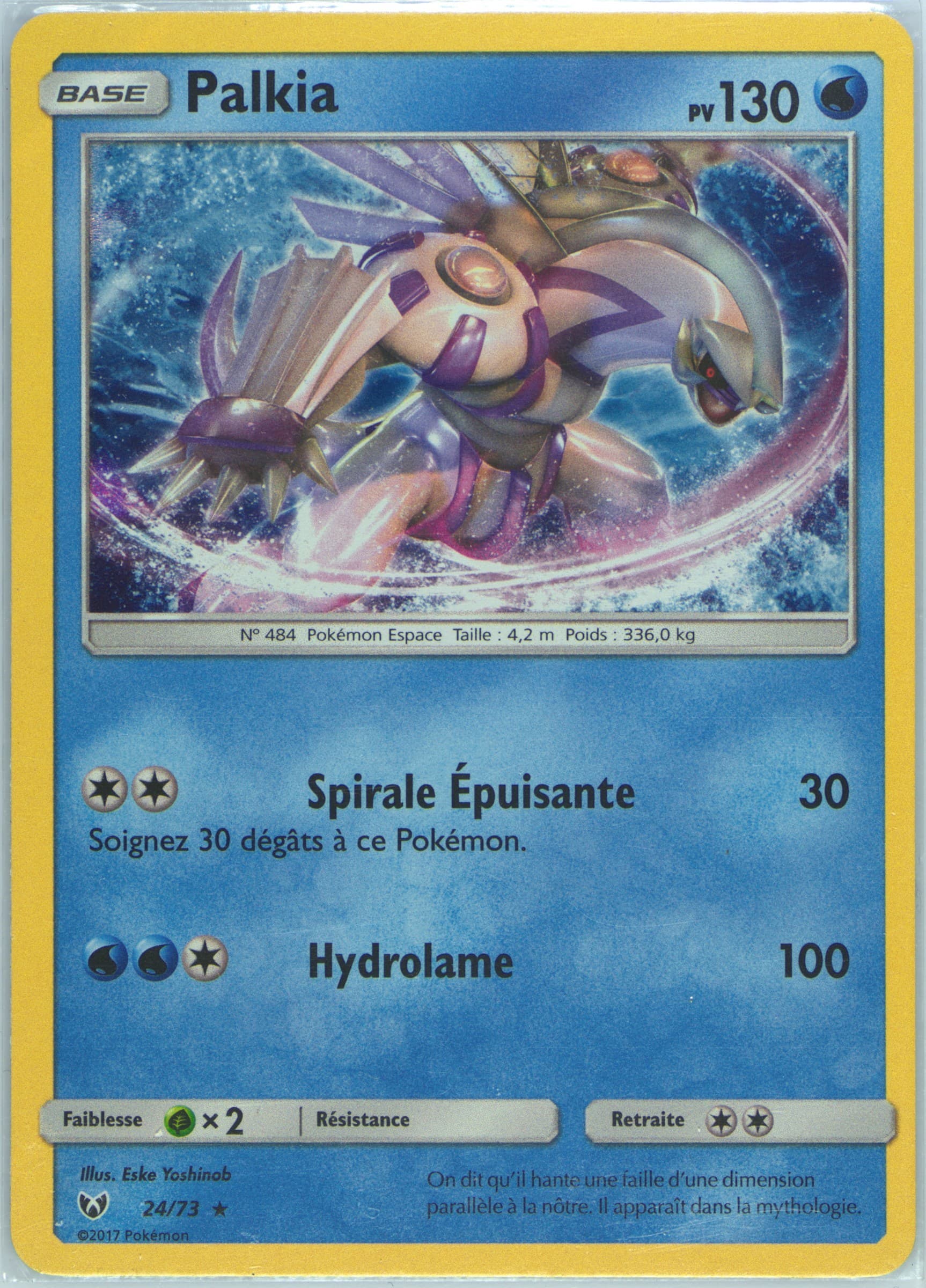 Palkia-Holo French (24) 2017 Pokemon Sun & Moon Shining Legends