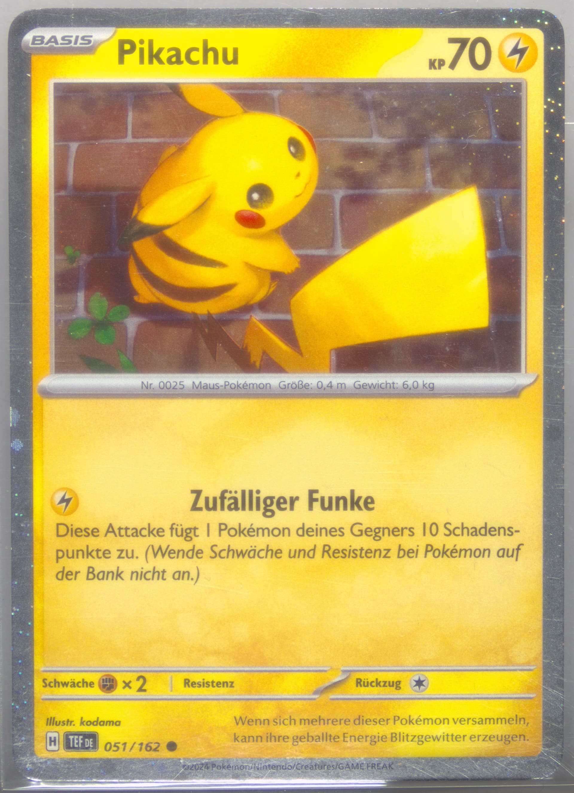 Pikachu Fall Collector Chest (051) 2024 Pokemon German Tef de-Temporal Forces