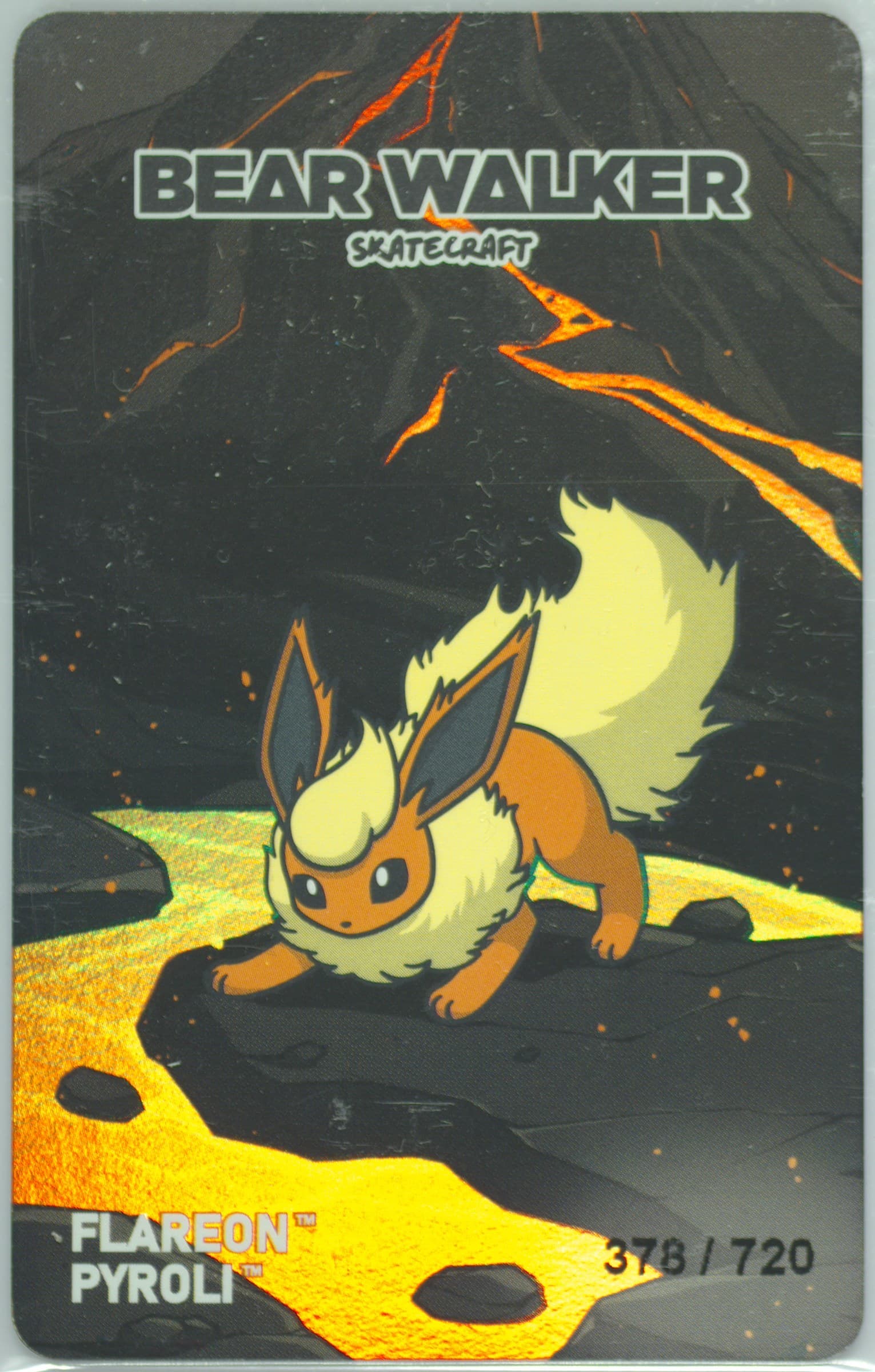 Flareon 2025 Pokemon Center X Bear Walker Collection Cards