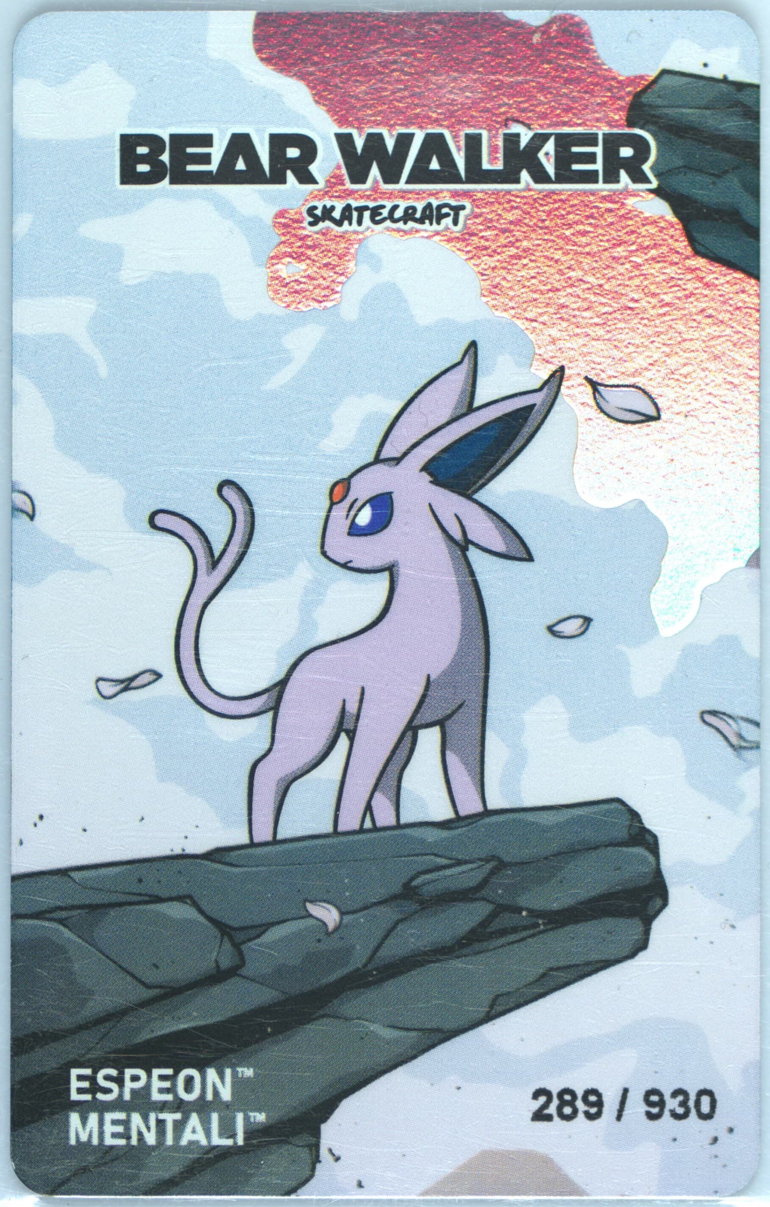 Espeon 2025 Pokemon Center X Bear Walker Collection Cards