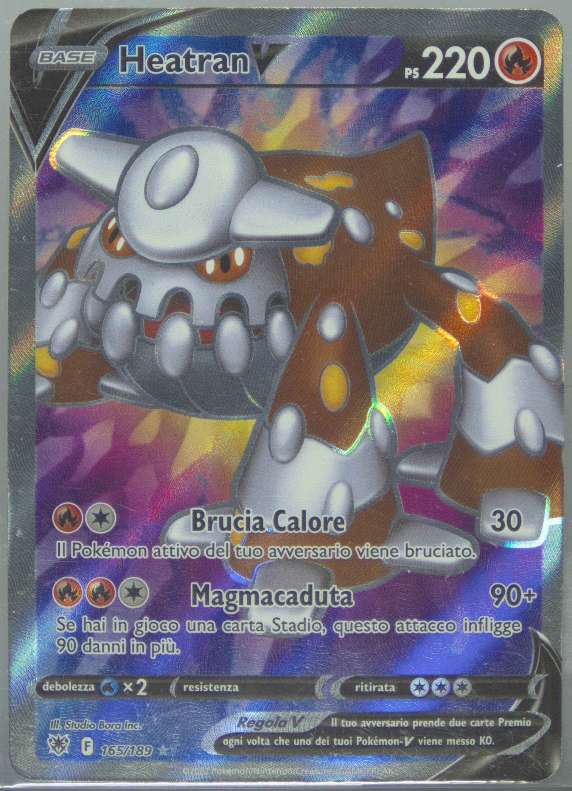 Full Art/Heatran V Italian (165) 2022 Pokemon Sword & Shield Astral Radiance