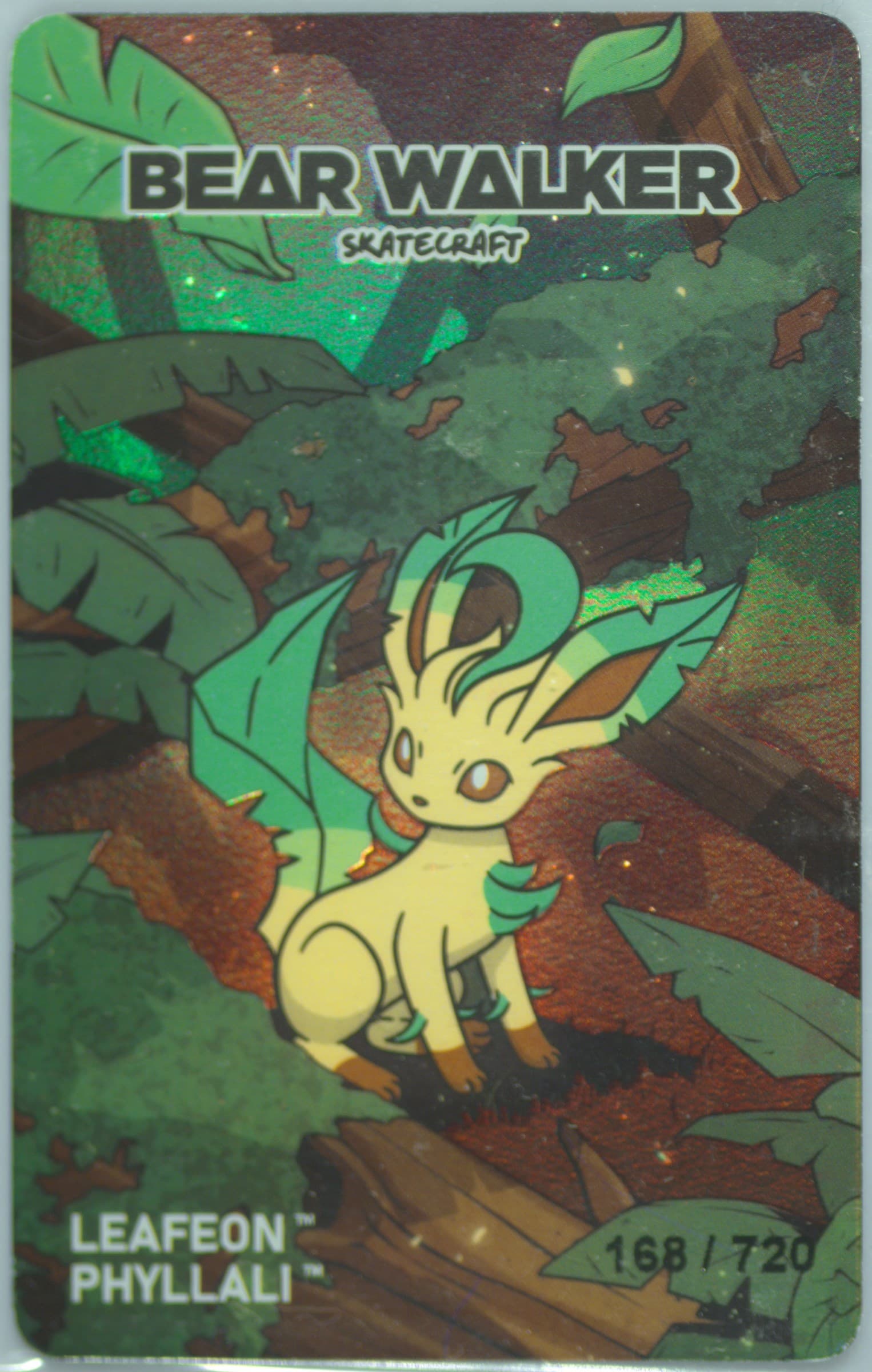 Leafeon 2025 Pokemon Center X Bear Walker Collection Cards