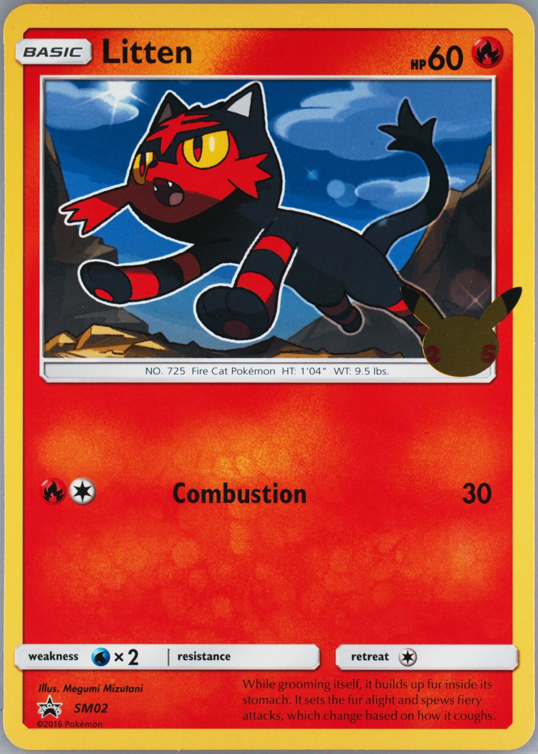 Litten (SM02) 2021 Pokemon First Partner Jumbos