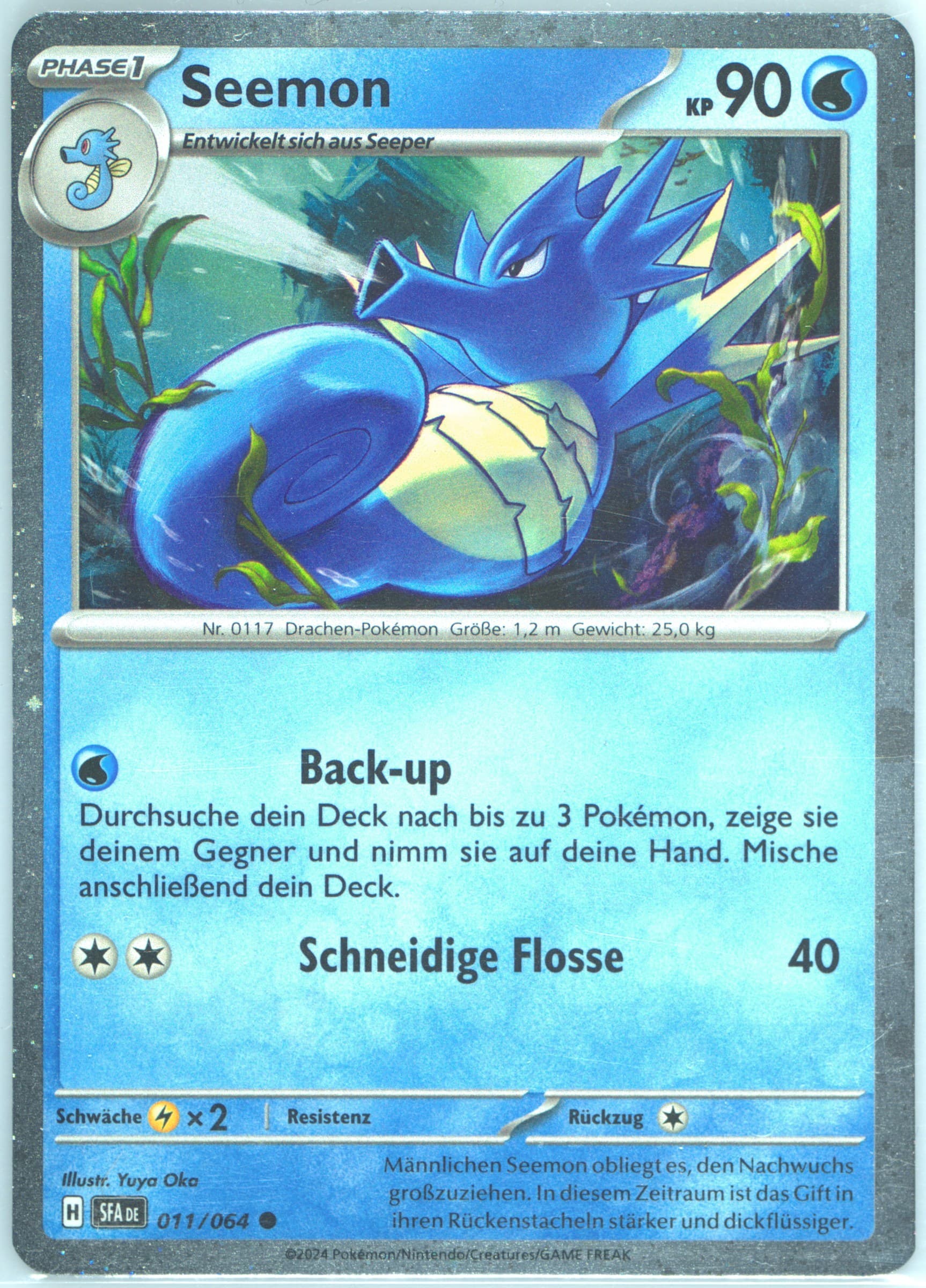 Seadra Shrouded Fable Special Illustration Collection (011) 2024 Pokemon German Sfa de-Shrouded Fable