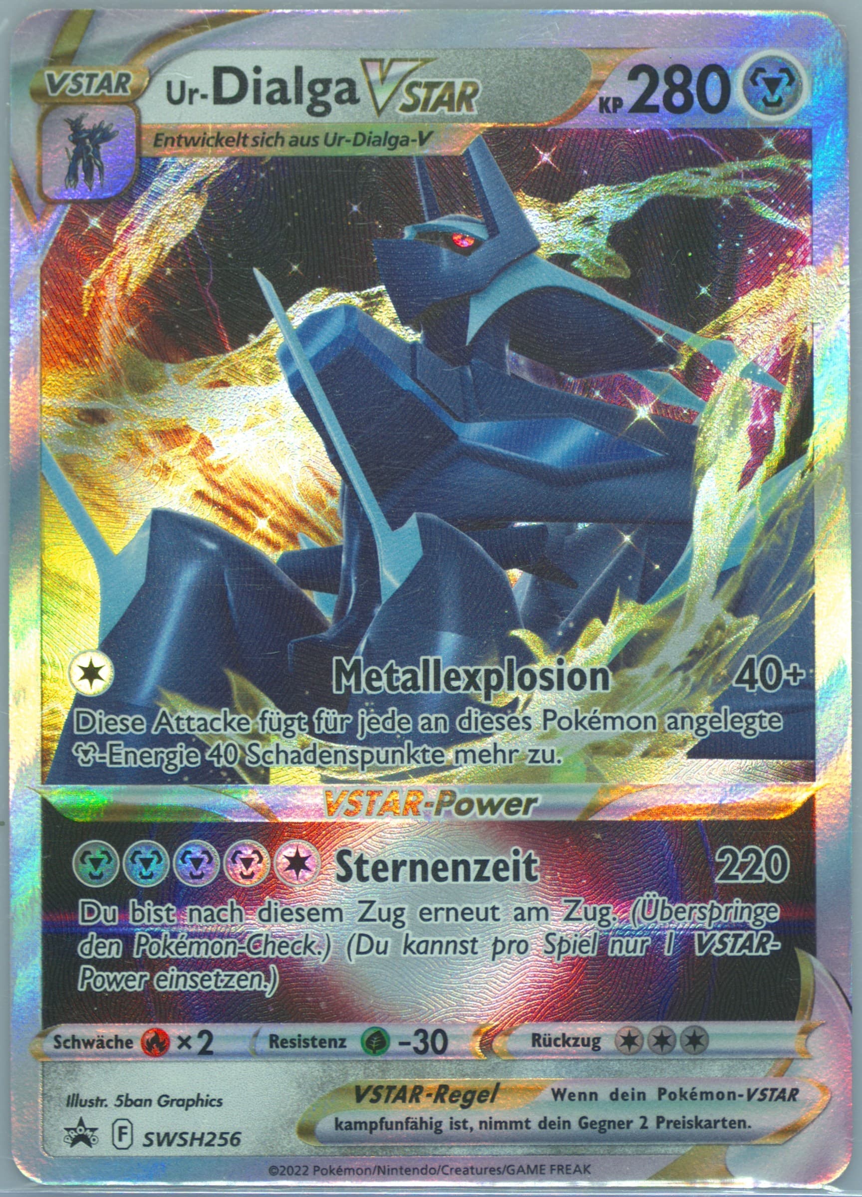 UR-Dialga Vstar Origin Forme Dialga Vstar Premium Collection-German (256) 2022 Pokemon Swsh Black Star Promo