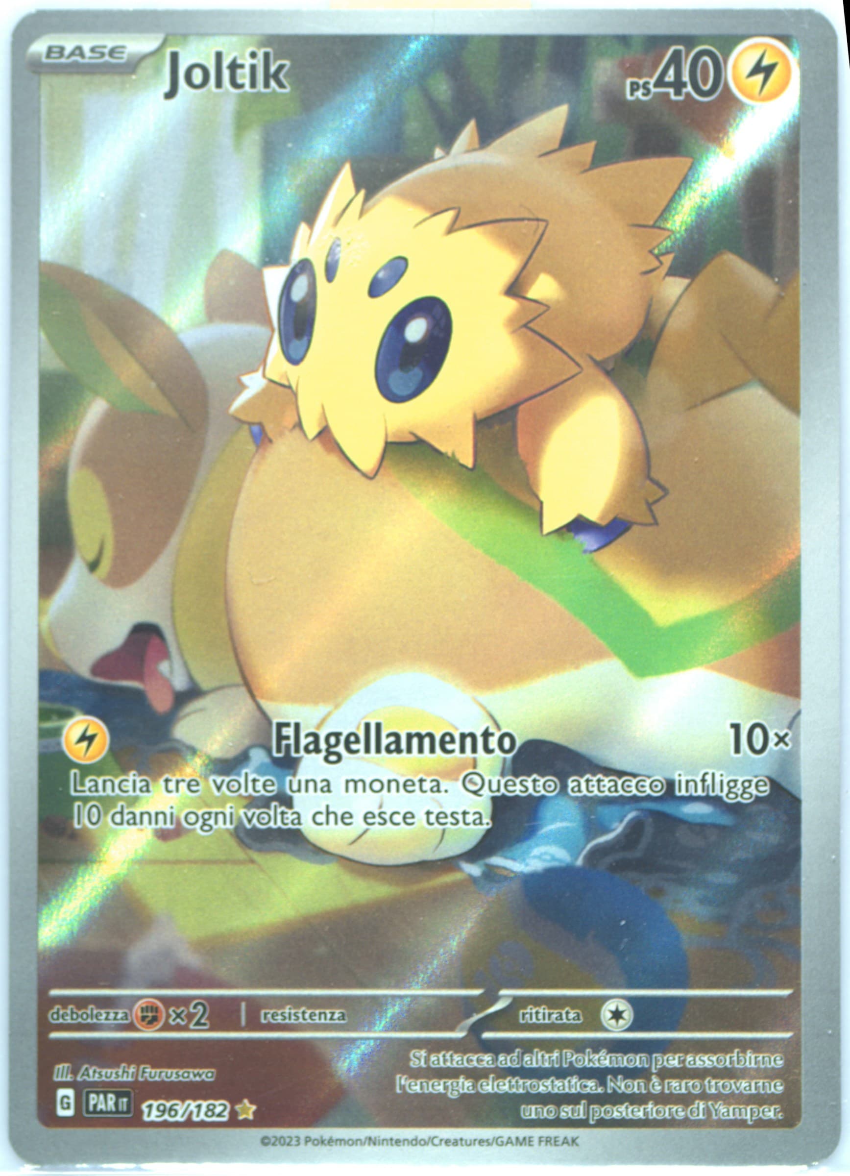 Joltik Illustration Rare (196) 2023 Pokemon Italian Par It-Paradox Rift