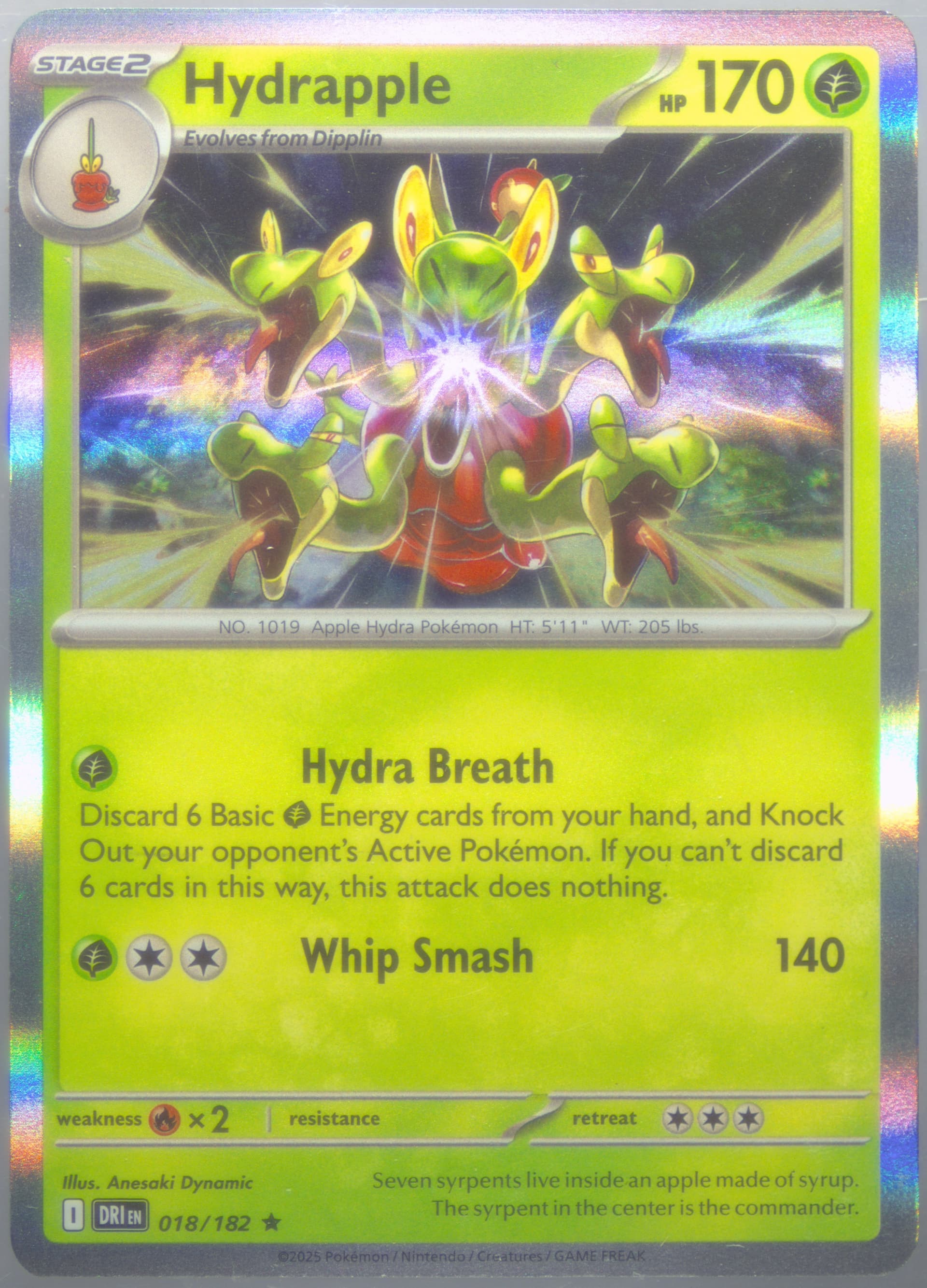 Hydrapple (018) 2025 Pokemon Dri EN-Destined Rivals