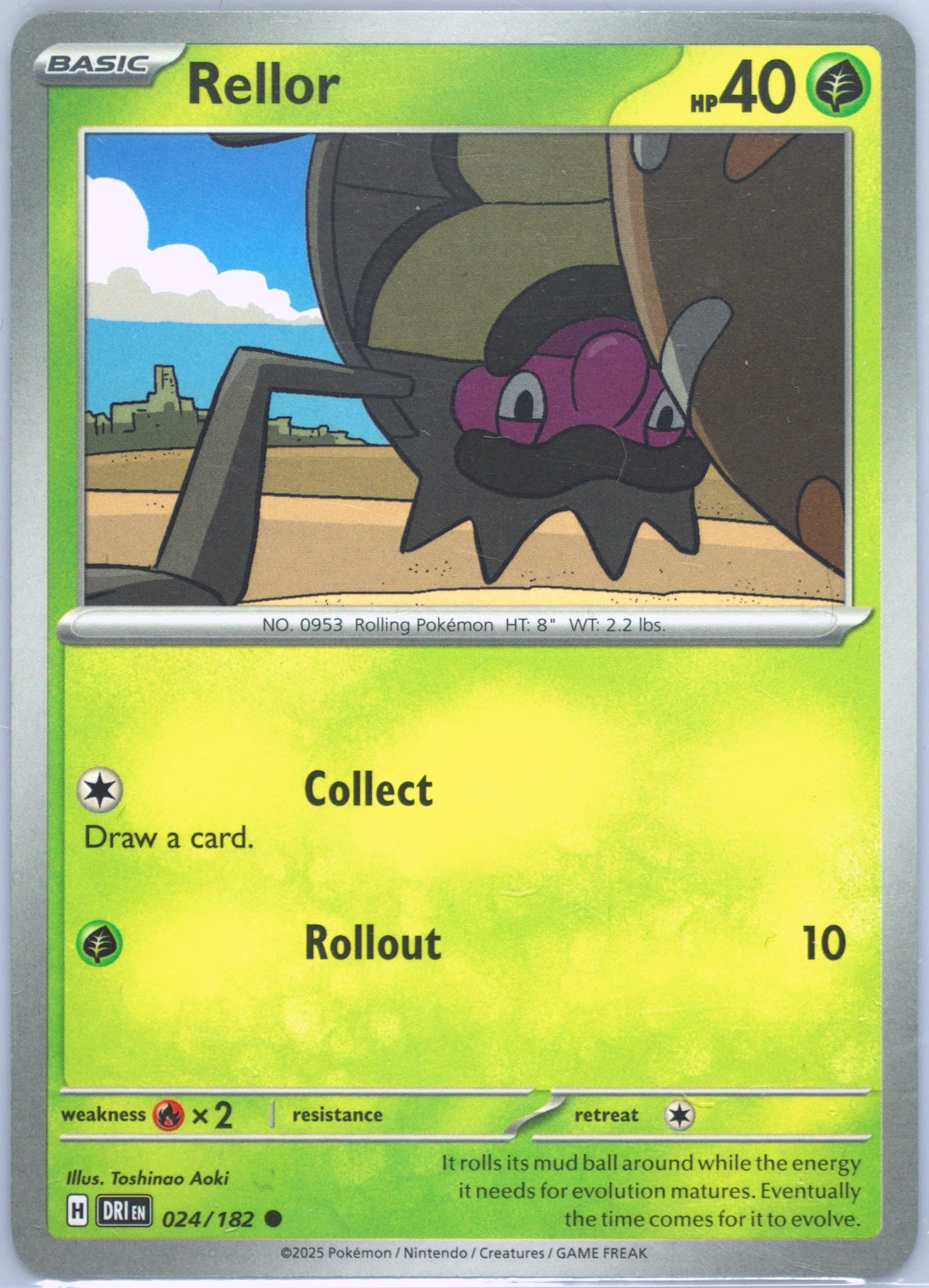 Rellor (024) 2025 Pokemon Dri EN-Destined Rivals