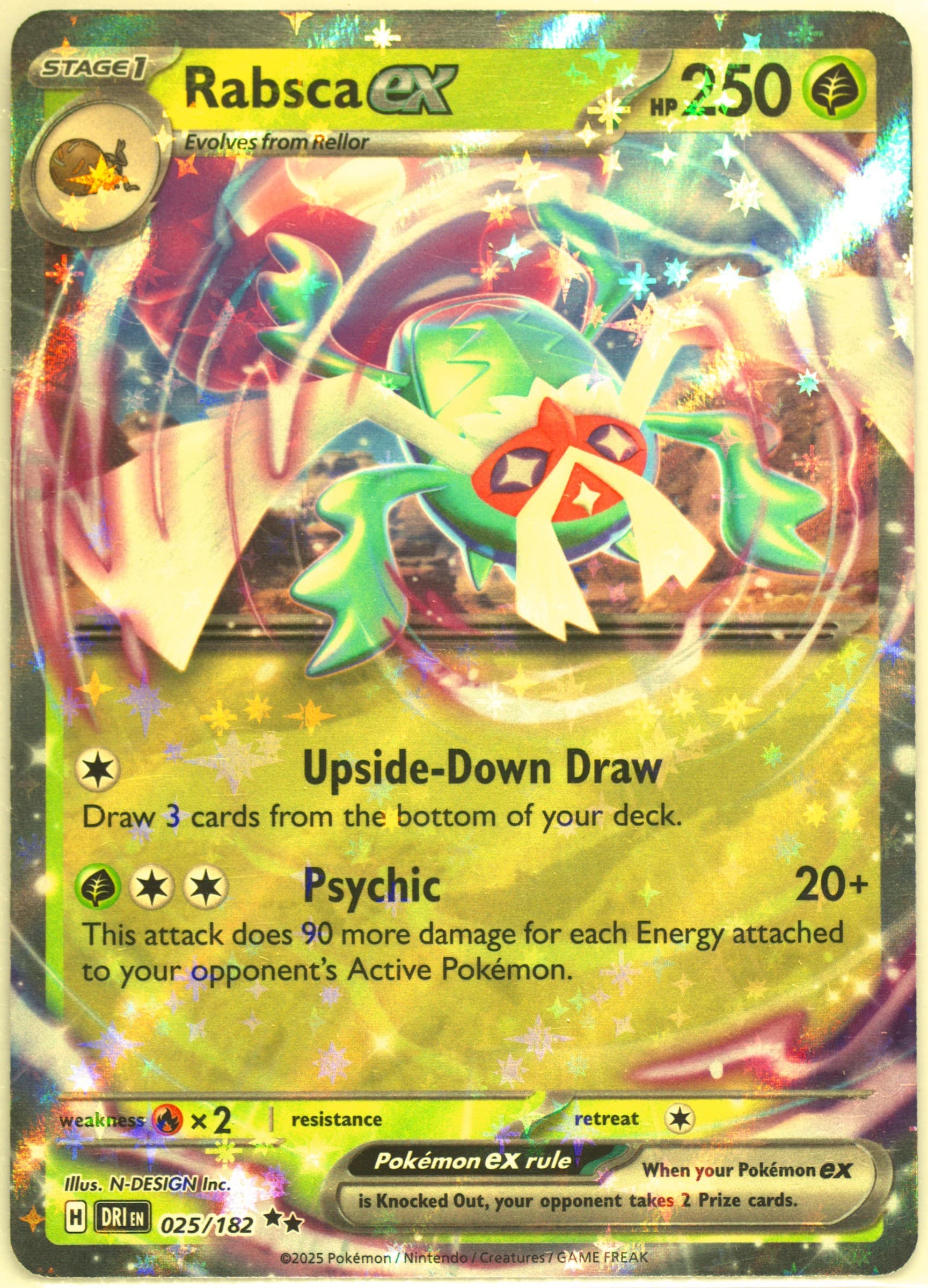 Rabsca EX (025) 2025 Pokemon Dri EN-Destined Rivals