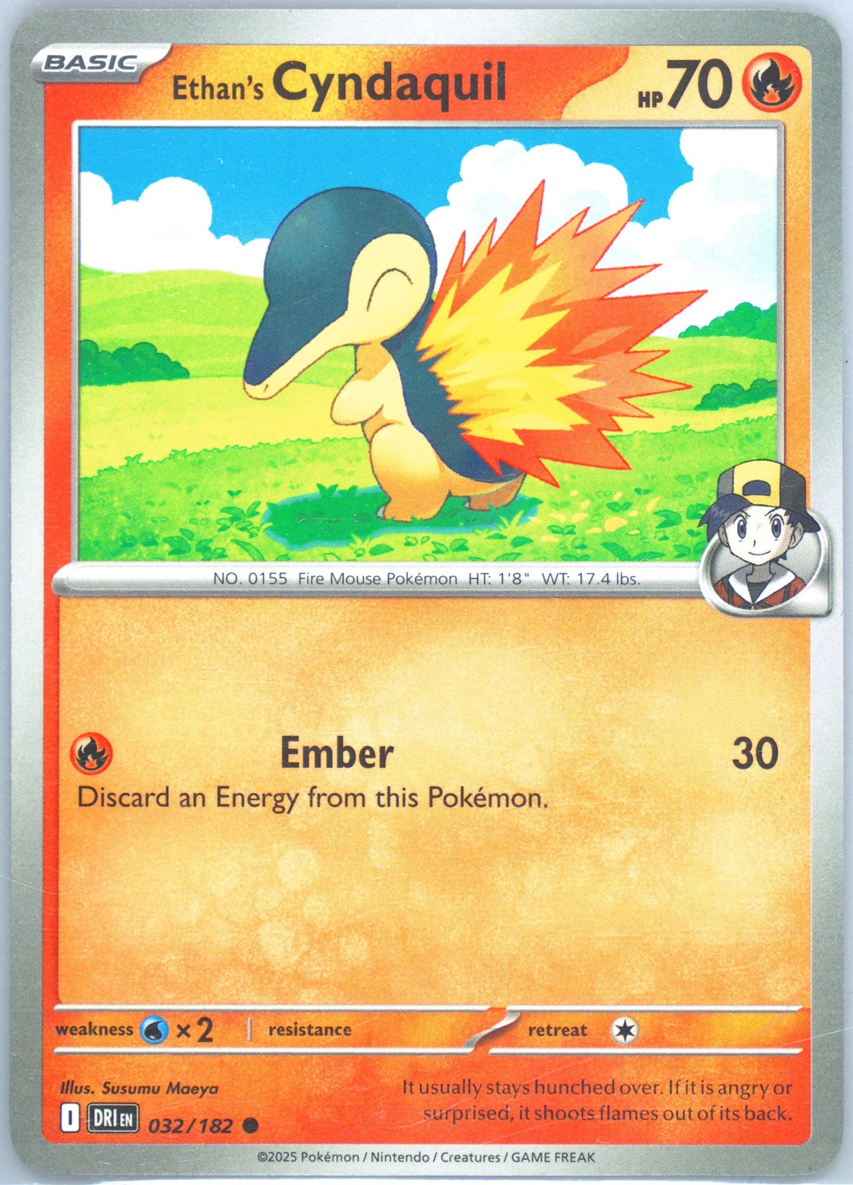 Ethan's Cyndaquil (032) 2025 Pokemon Dri EN-Destined Rivals