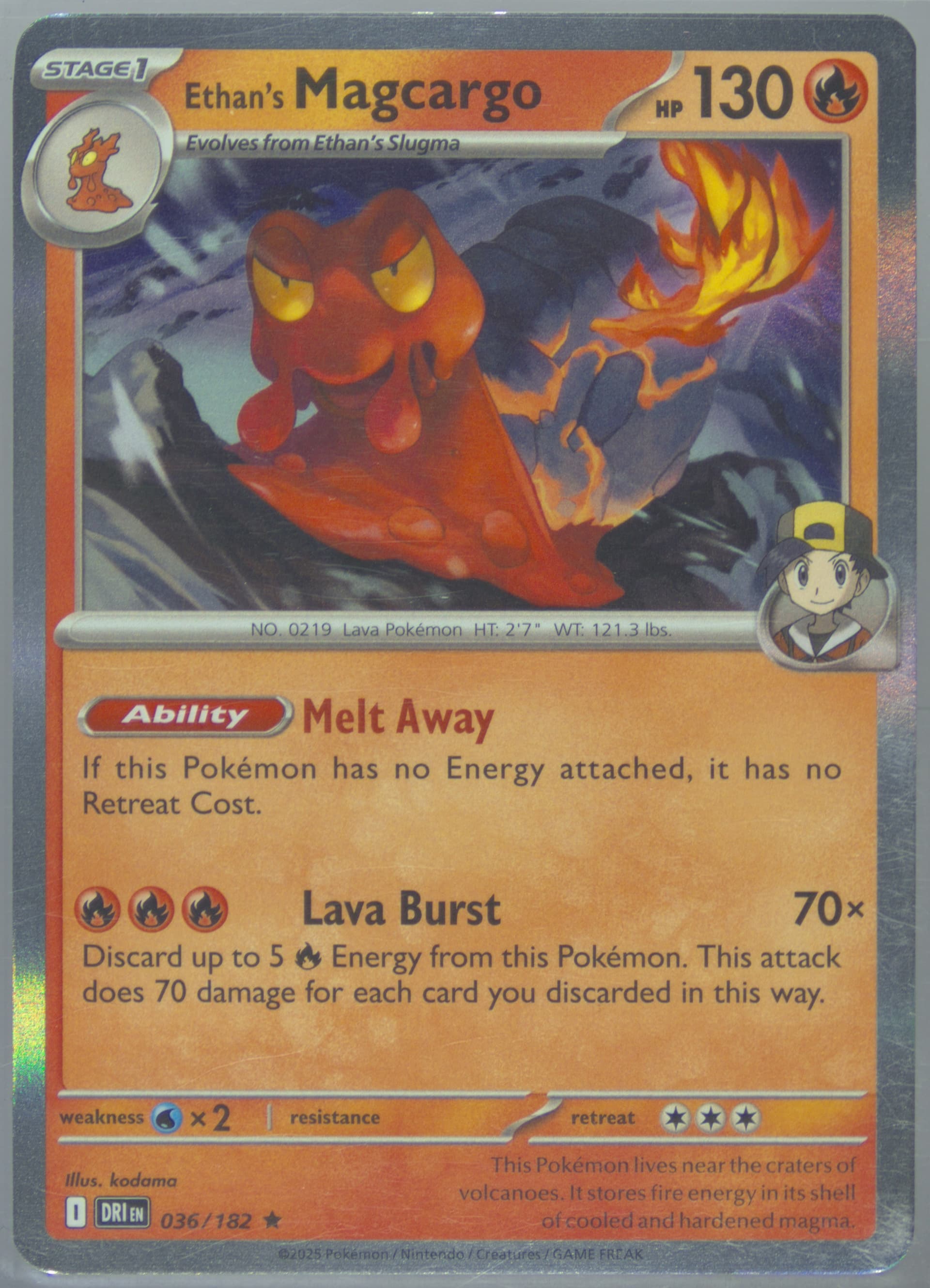 Ethan's Magcargo (036) 2025 Pokemon Dri EN-Destined Rivals