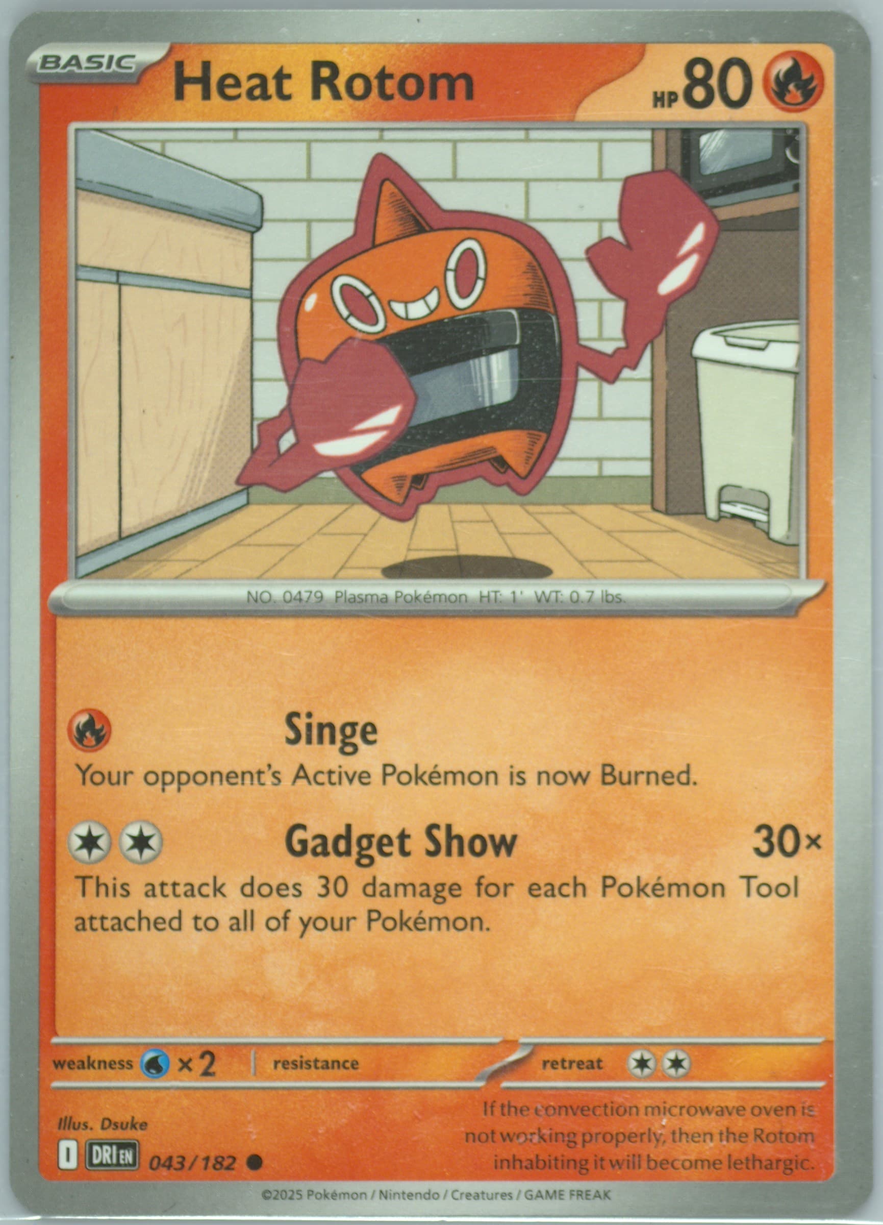 Heat Rotom (043) 2025 Pokemon Dri EN-Destined Rivals