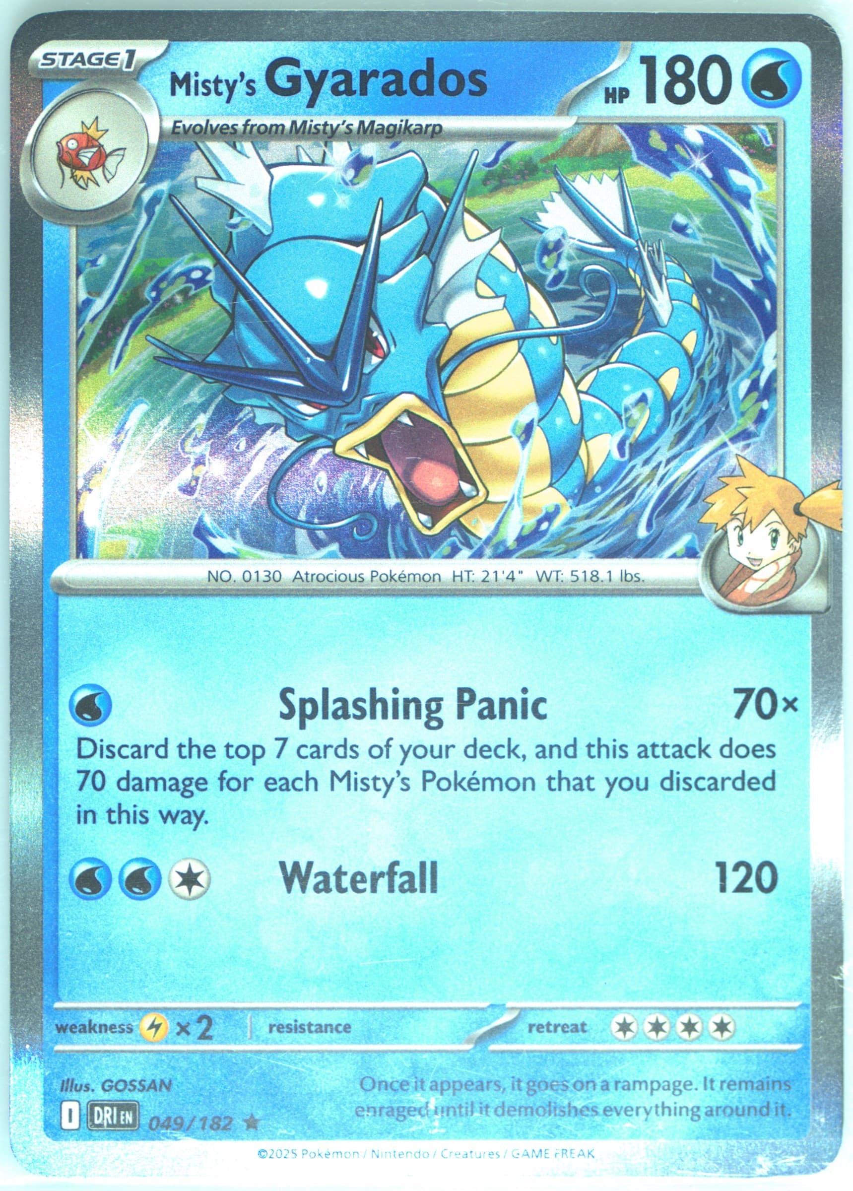 Misty's Gyarados (049) 2025 Pokemon Dri EN-Destined Rivals