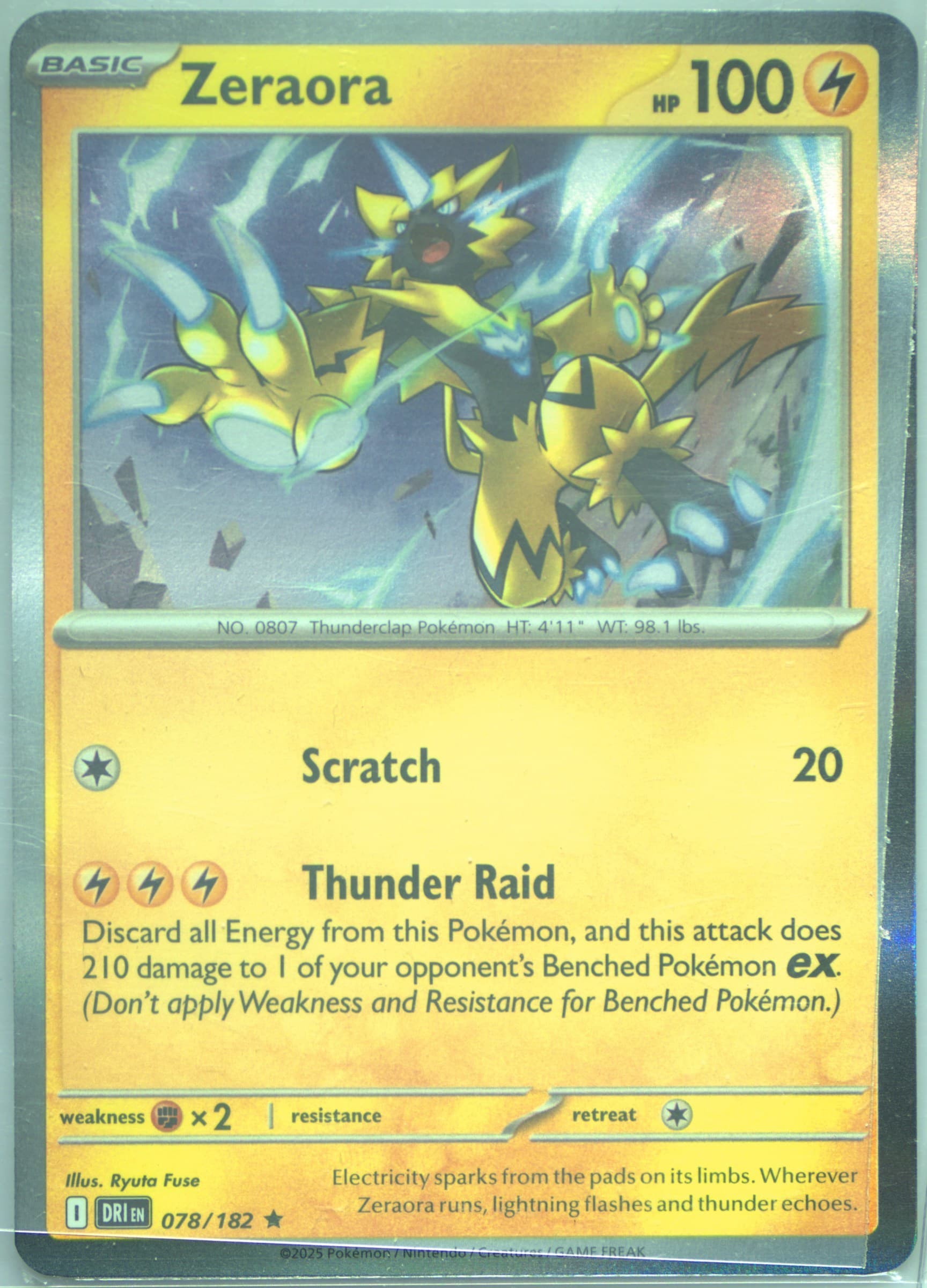 Zeraora (078) 2025 Pokemon Dri EN-Destined Rivals