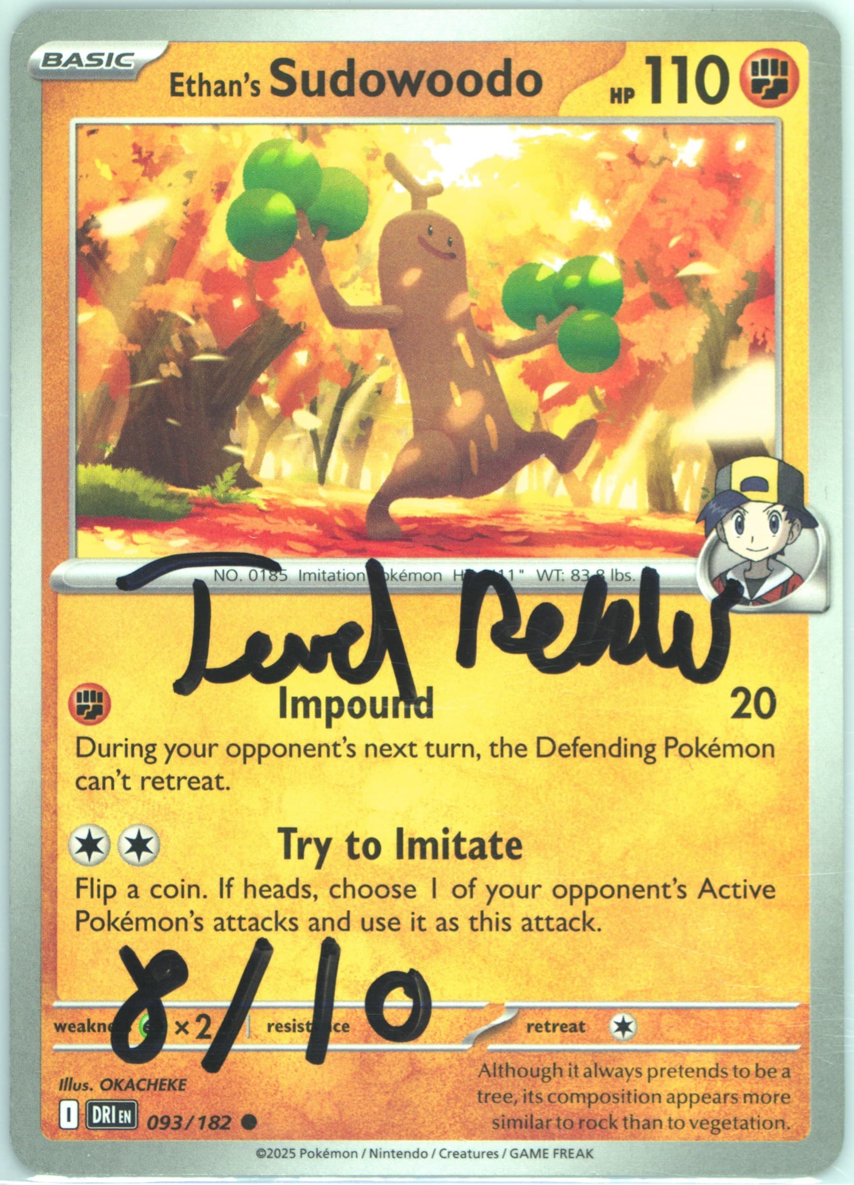 Ethan's Sudowoodo (093) 2025 Pokemon Dri EN-Destined Rivals