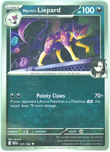 Marnie's Liepard (131) 2025 Pokemon Dri EN-Destined Rivals