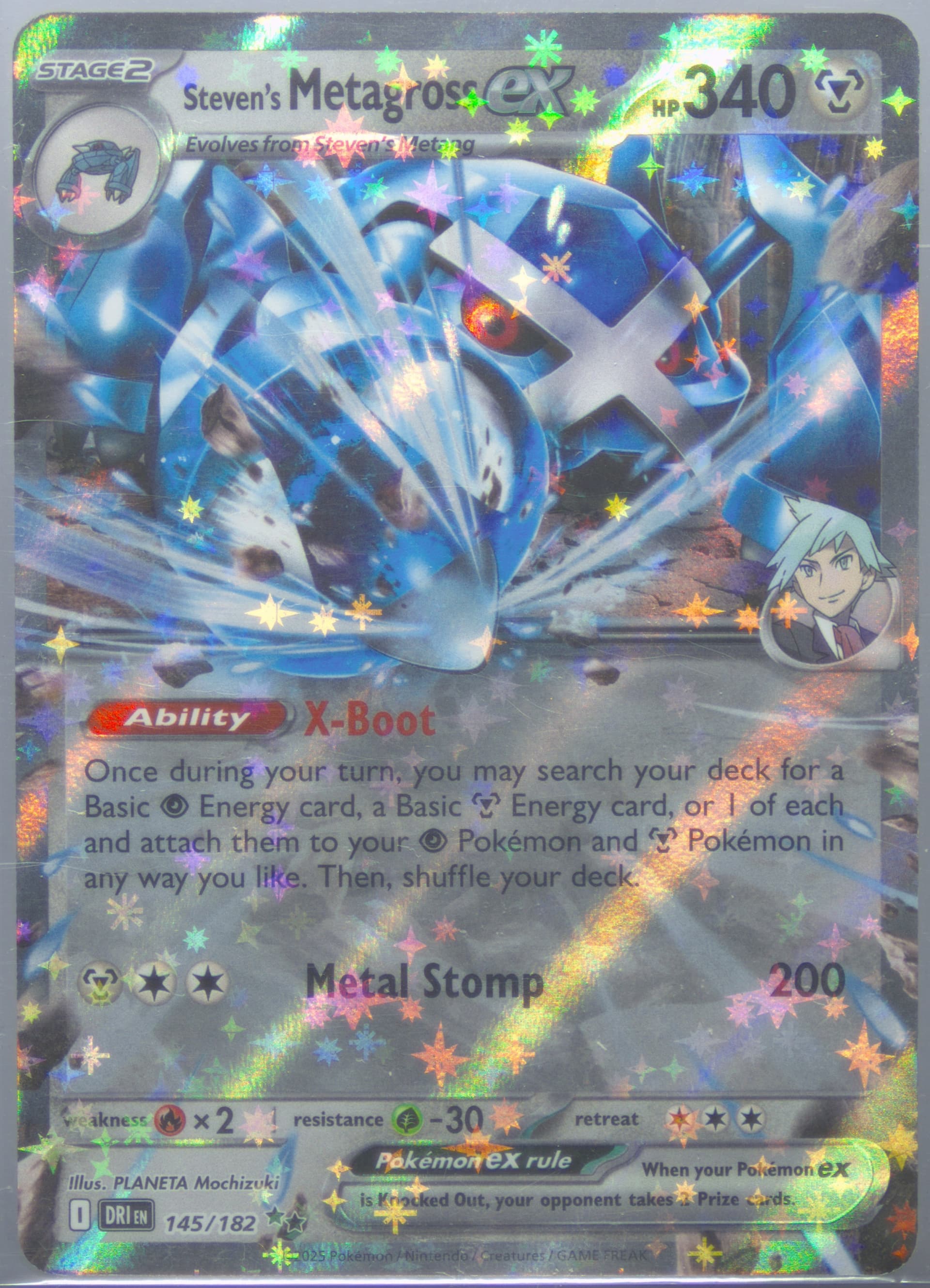Steven's Metagross EX (145) 2025 Pokemon Dri EN-Destined Rivals