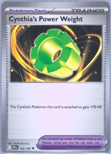 Cynthia's Power Weight (162) 2025 Pokemon Dri EN-Destined Rivals