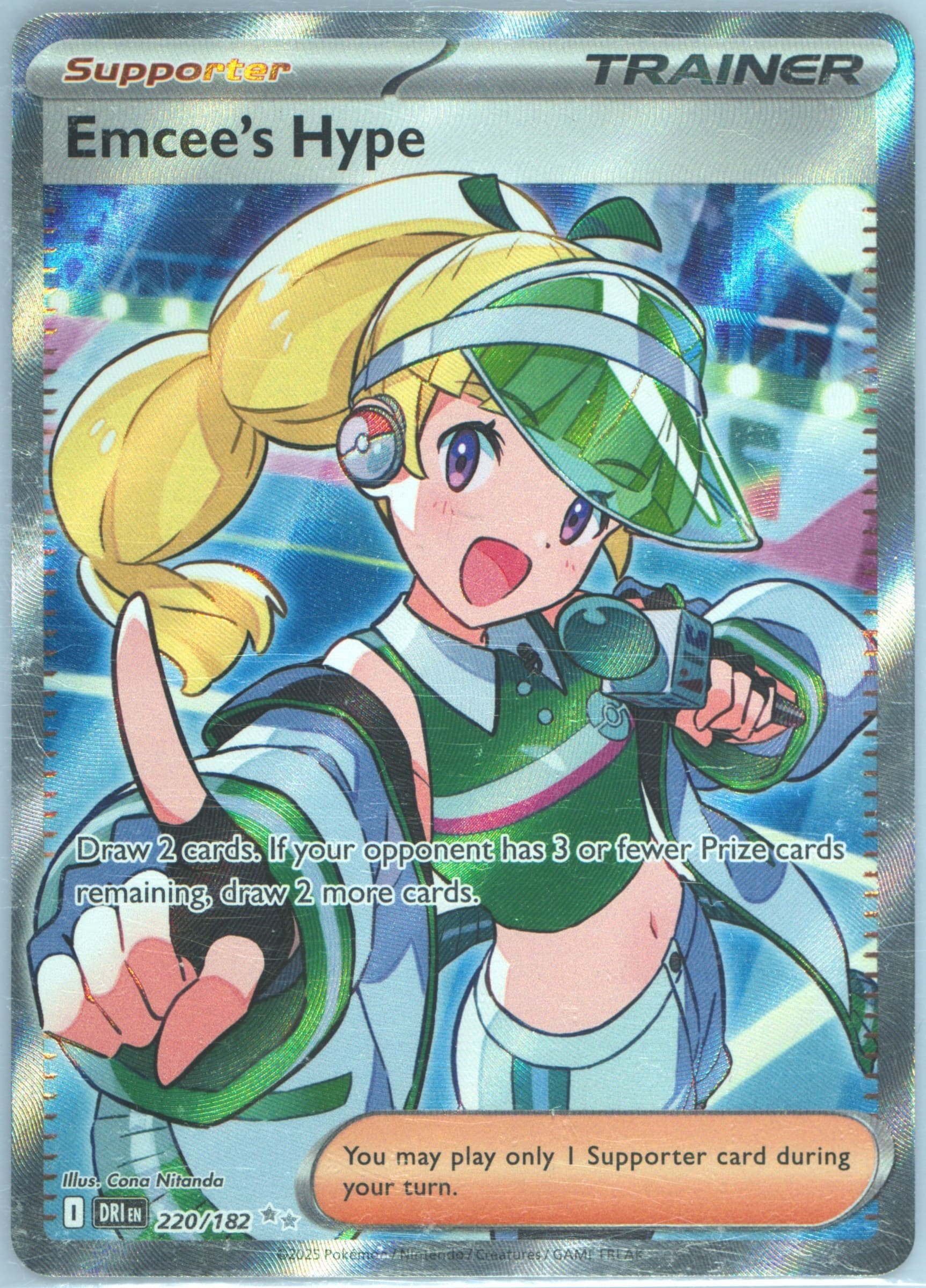 Emcee's Hype (163) 2025 Pokemon Dri EN-Destined Rivals