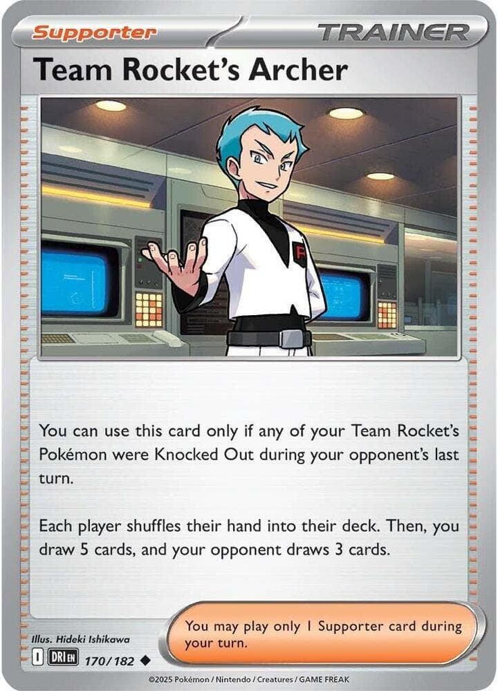 Team Rocket's Archer (170) 2025 Pokemon Dri EN-Destined Rivals
